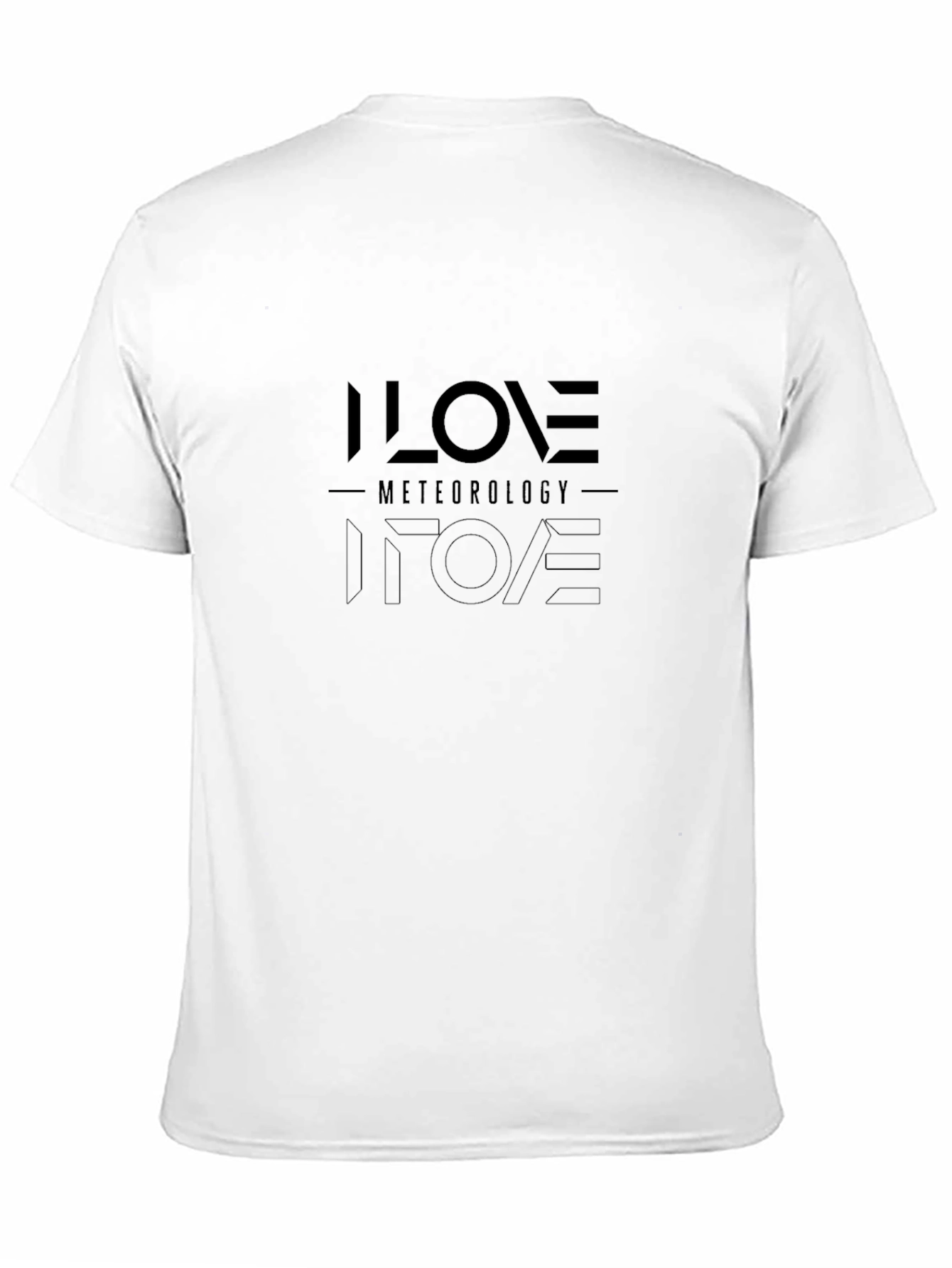 I Love Meteorology Graphic T-Shirt - Black