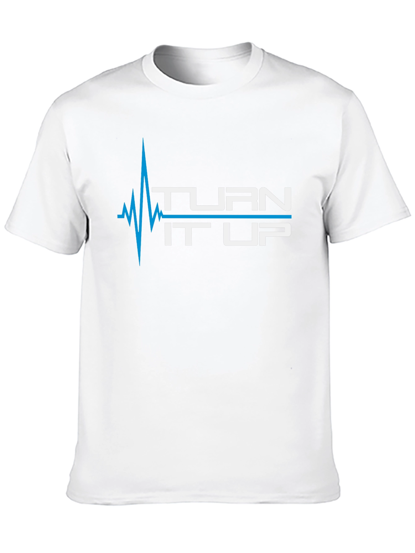 Turn It Up Graphic Print Black T-Shirt