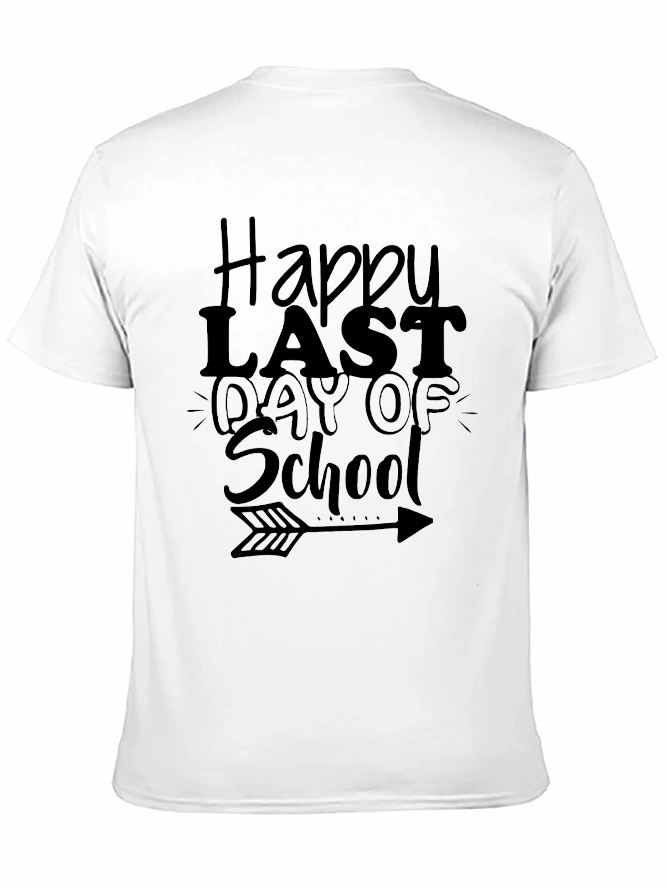 Happy Last Day of School Graphic Tee - Black