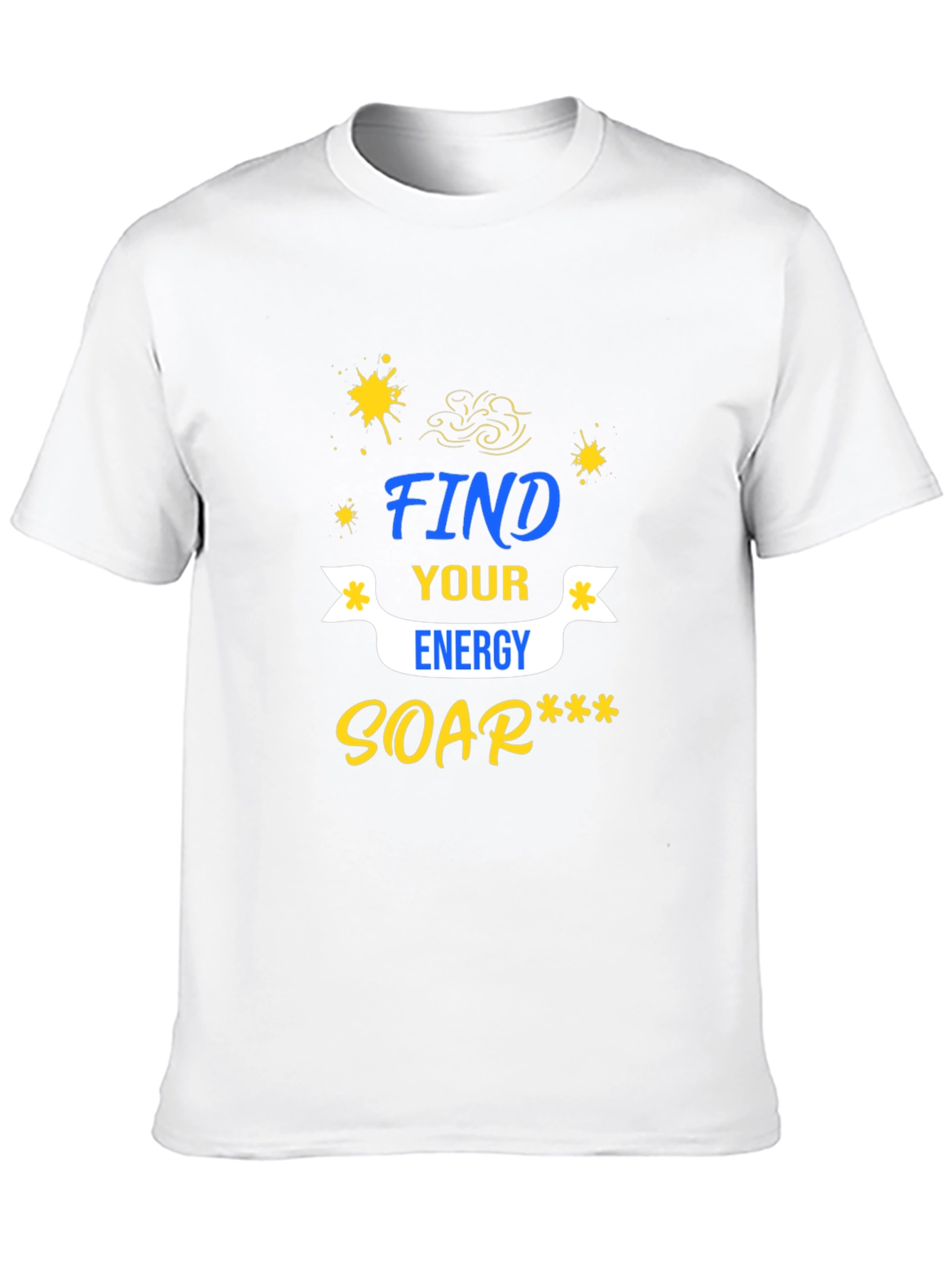 Find Your Energy Graphic Tee - Black Casual T-Shirt