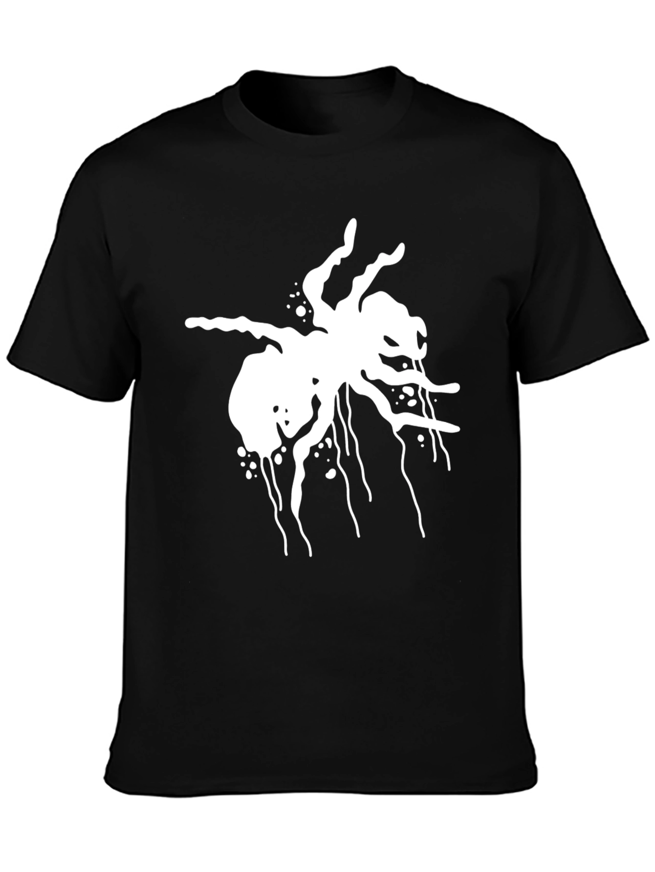 Creepy Spider Graphic Black T-Shirt