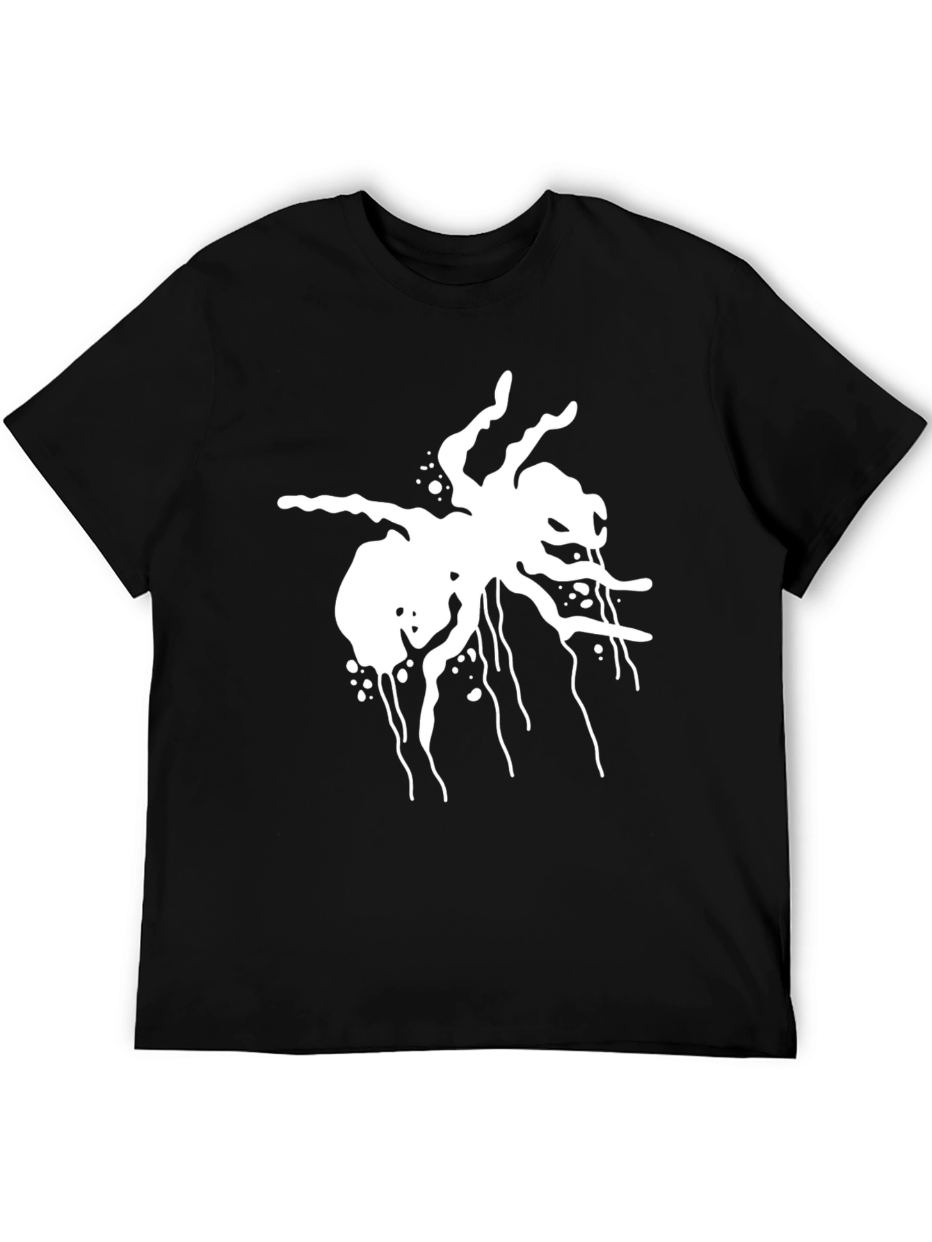Creepy Spider Graphic Black T-Shirt