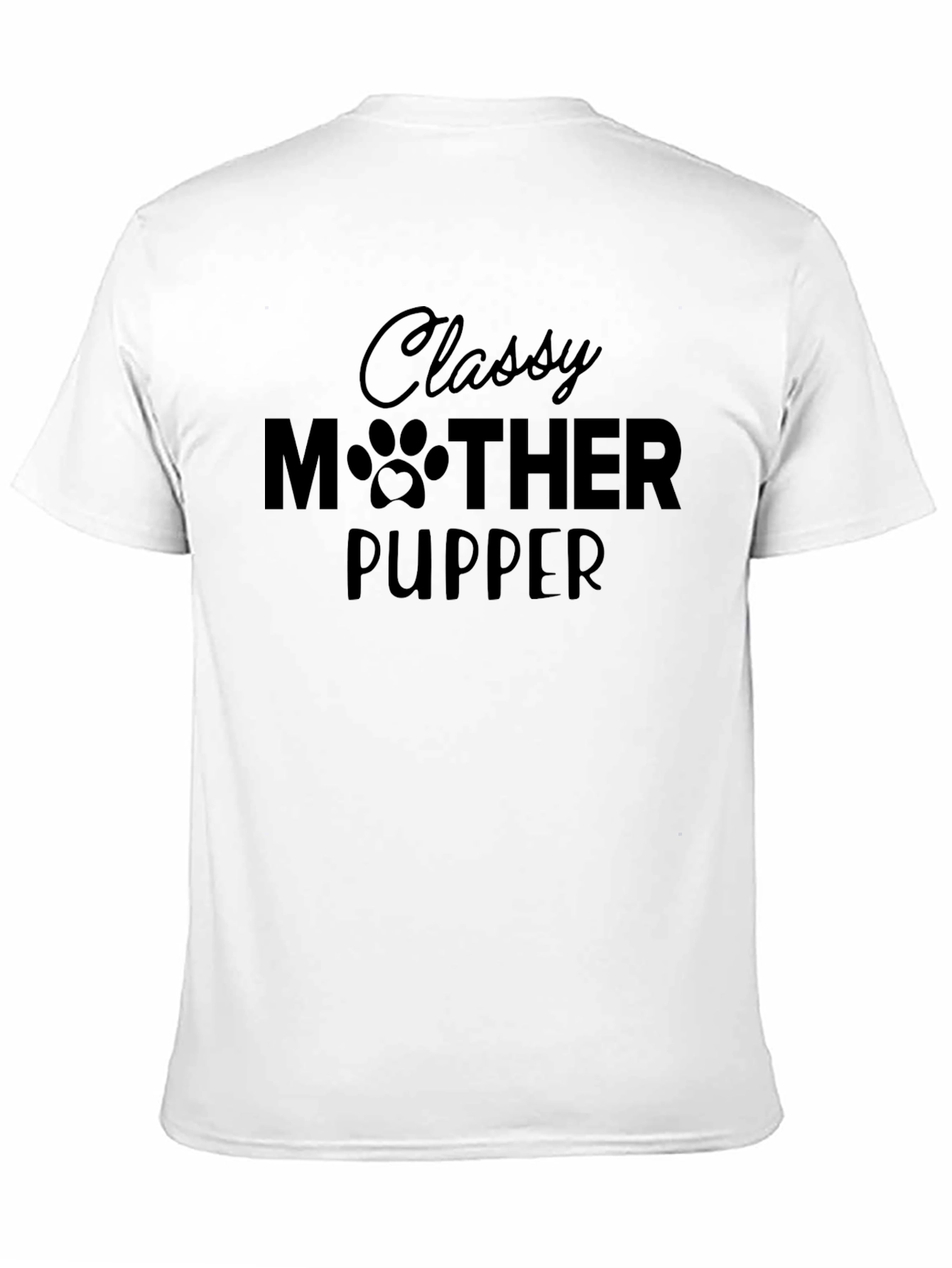 Classy Mother Pupper Black Graphic Tee