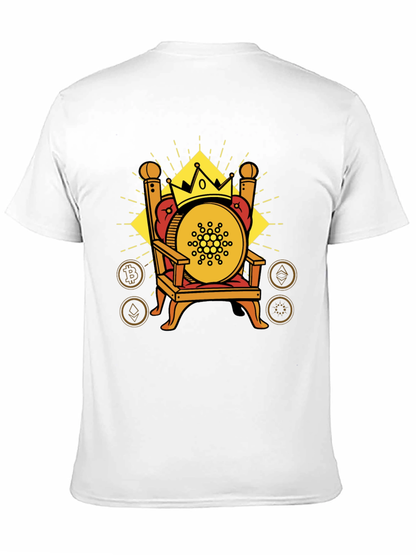 Crypto King T-Shirt - Bitcoin Ethereum Cardano