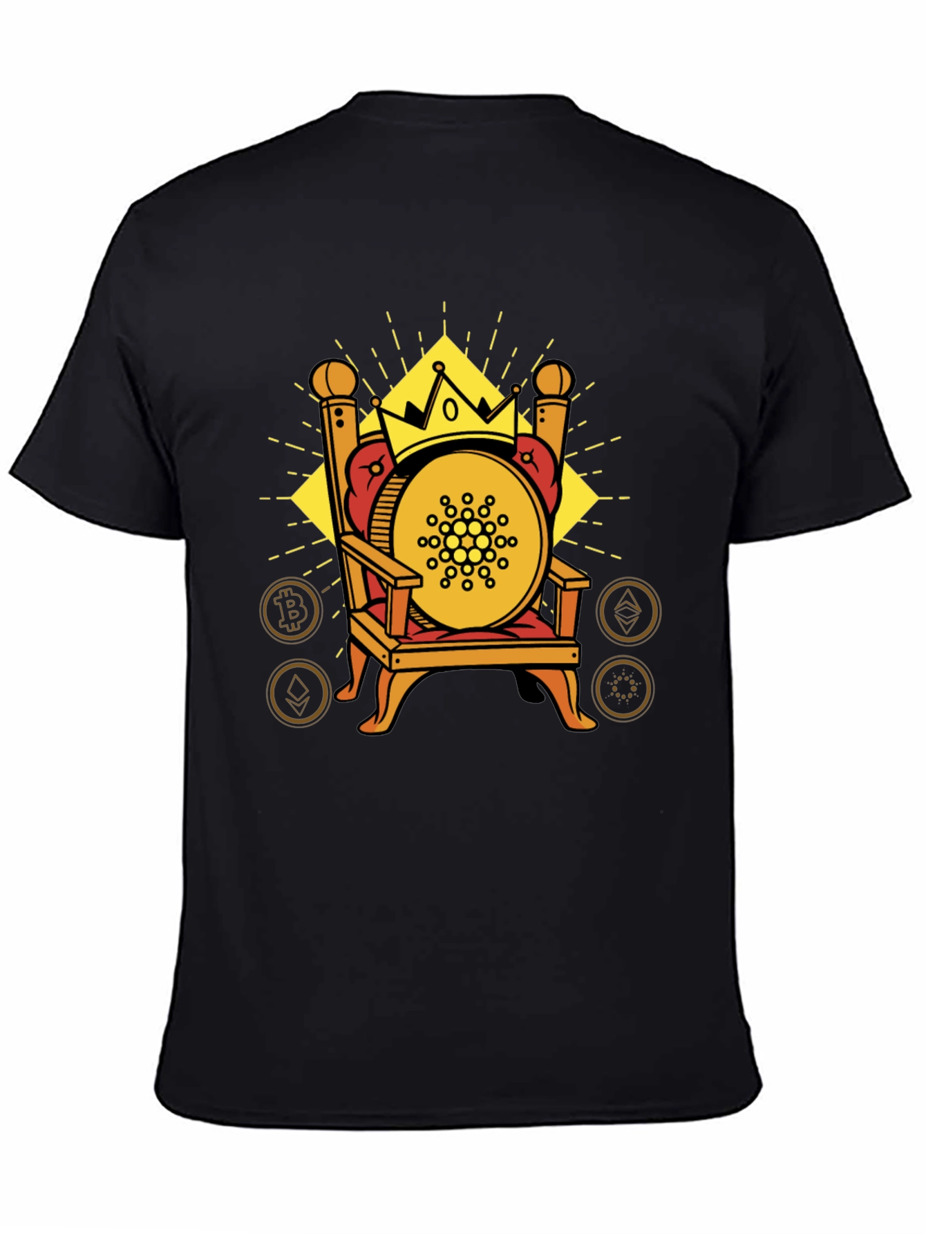 Crypto King T-Shirt - Bitcoin Ethereum Cardano