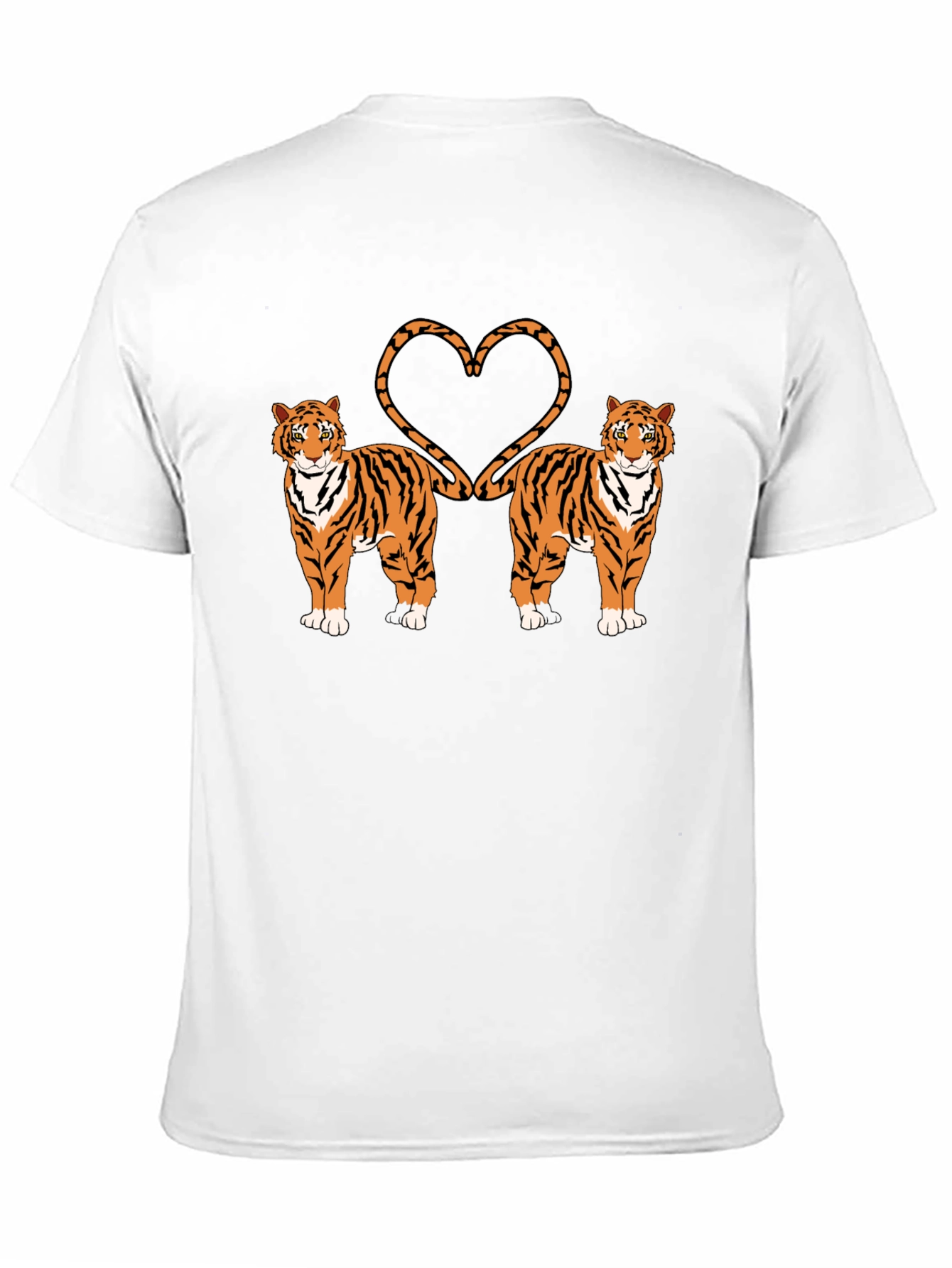 Tiger Love T-Shirt - Black Cotton Graphic Tee