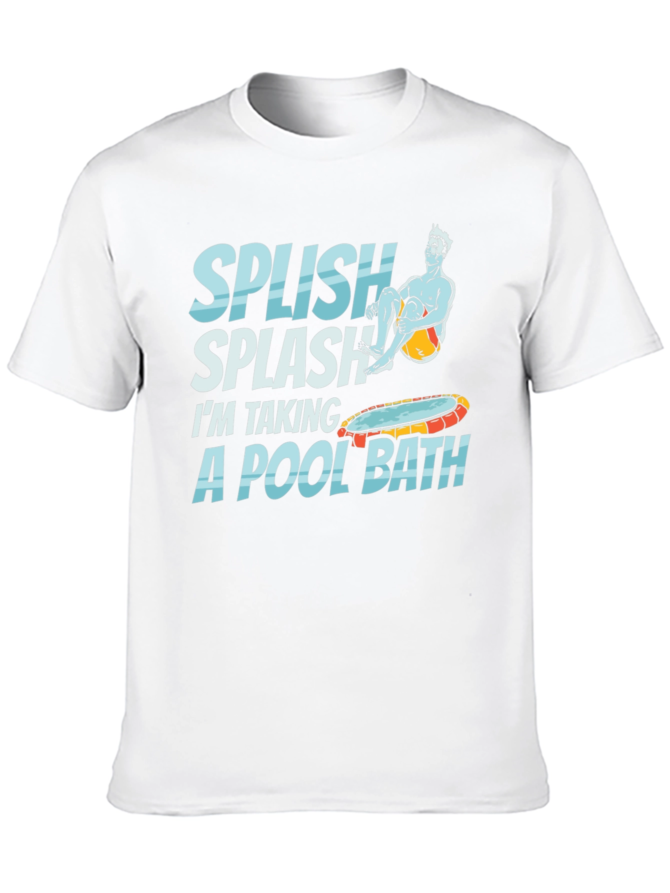 Splish Splash Pool Bath T-Shirt - Funny Summer Tee