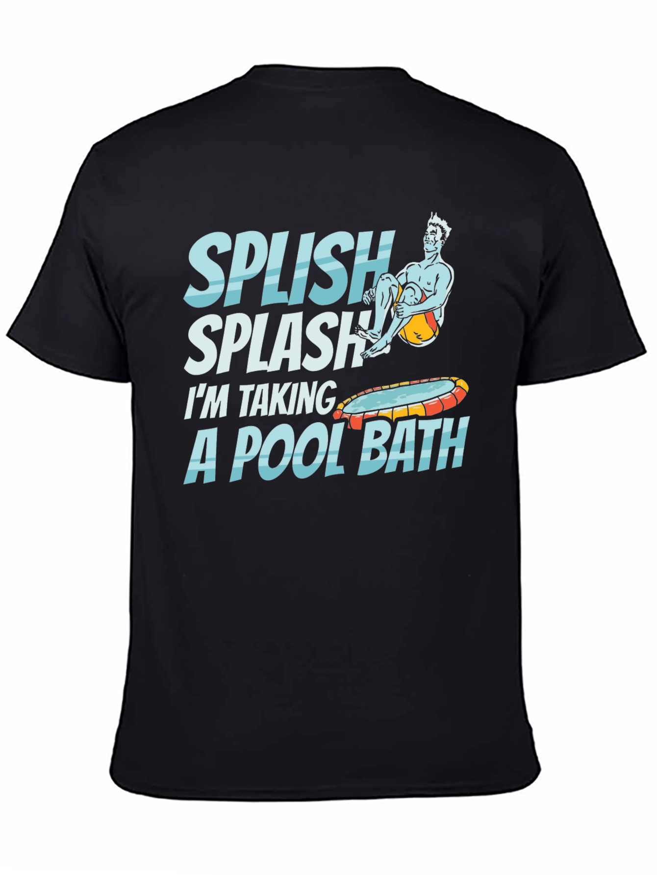 Splish Splash Pool Bath T-Shirt - Funny Summer Tee