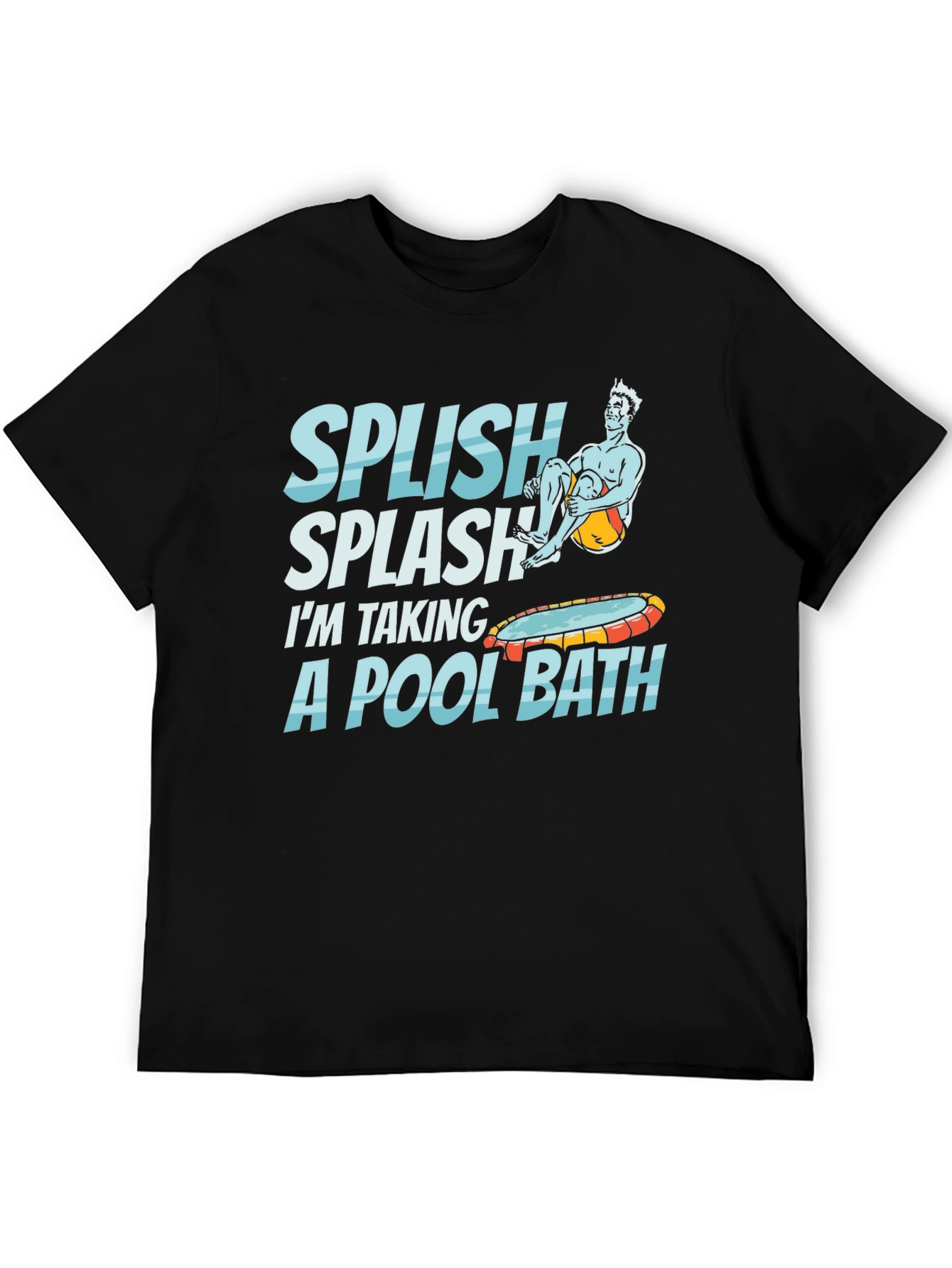 Splish Splash Pool Bath T-Shirt - Funny Summer Tee