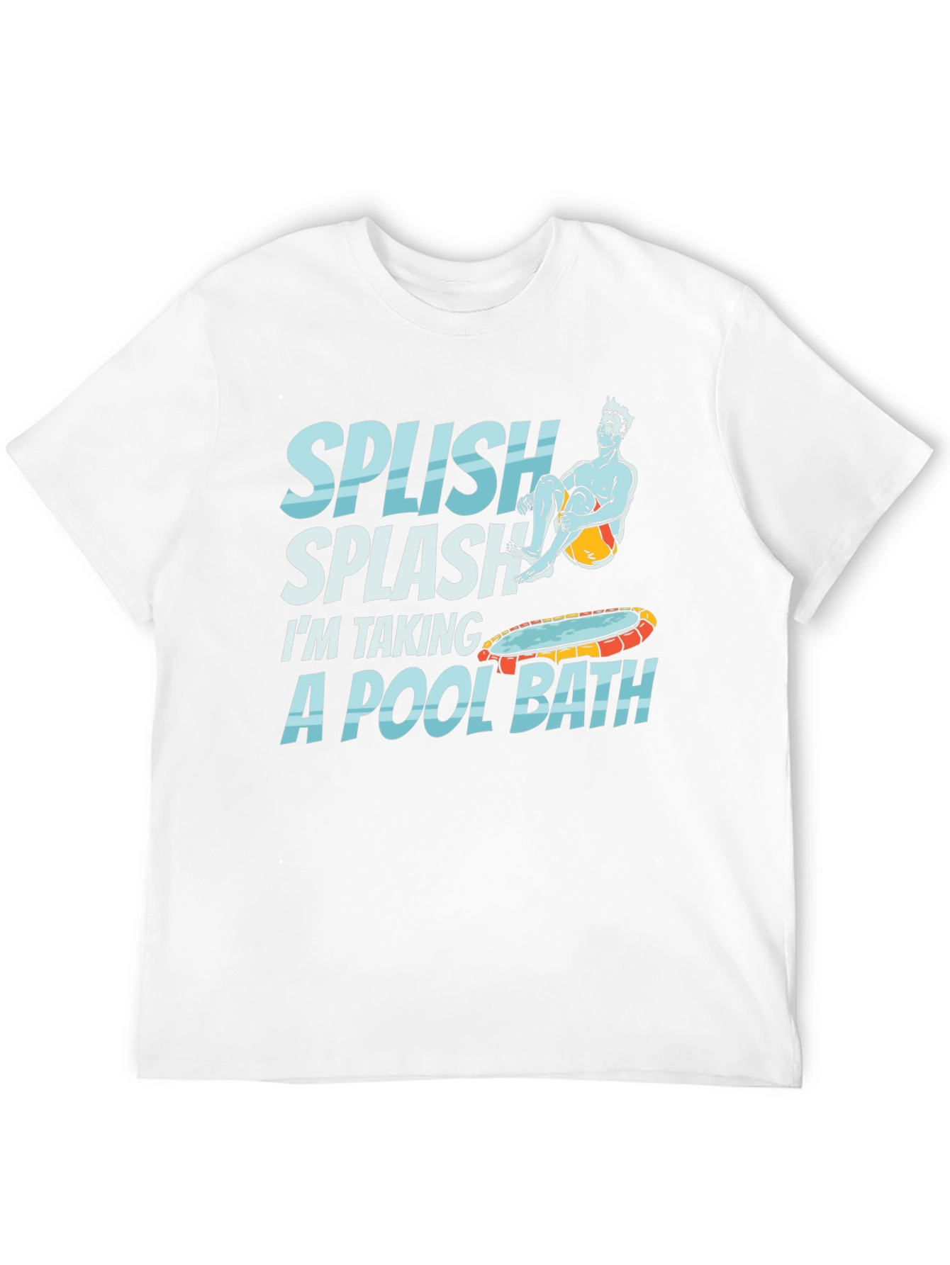 Splish Splash Pool Bath T-Shirt - Funny Summer Tee