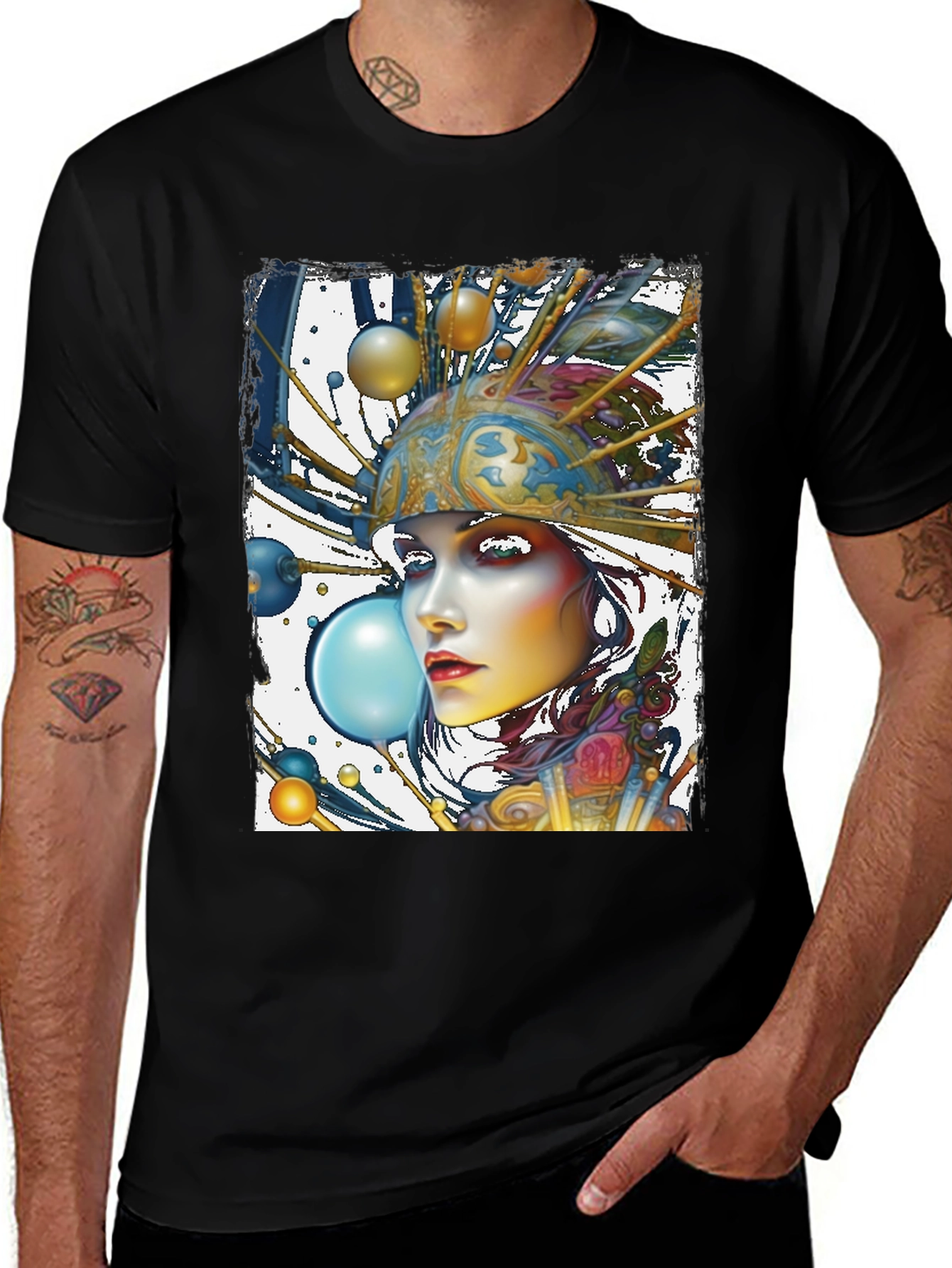 Artsy Woman Graphic Tee - Unique Style