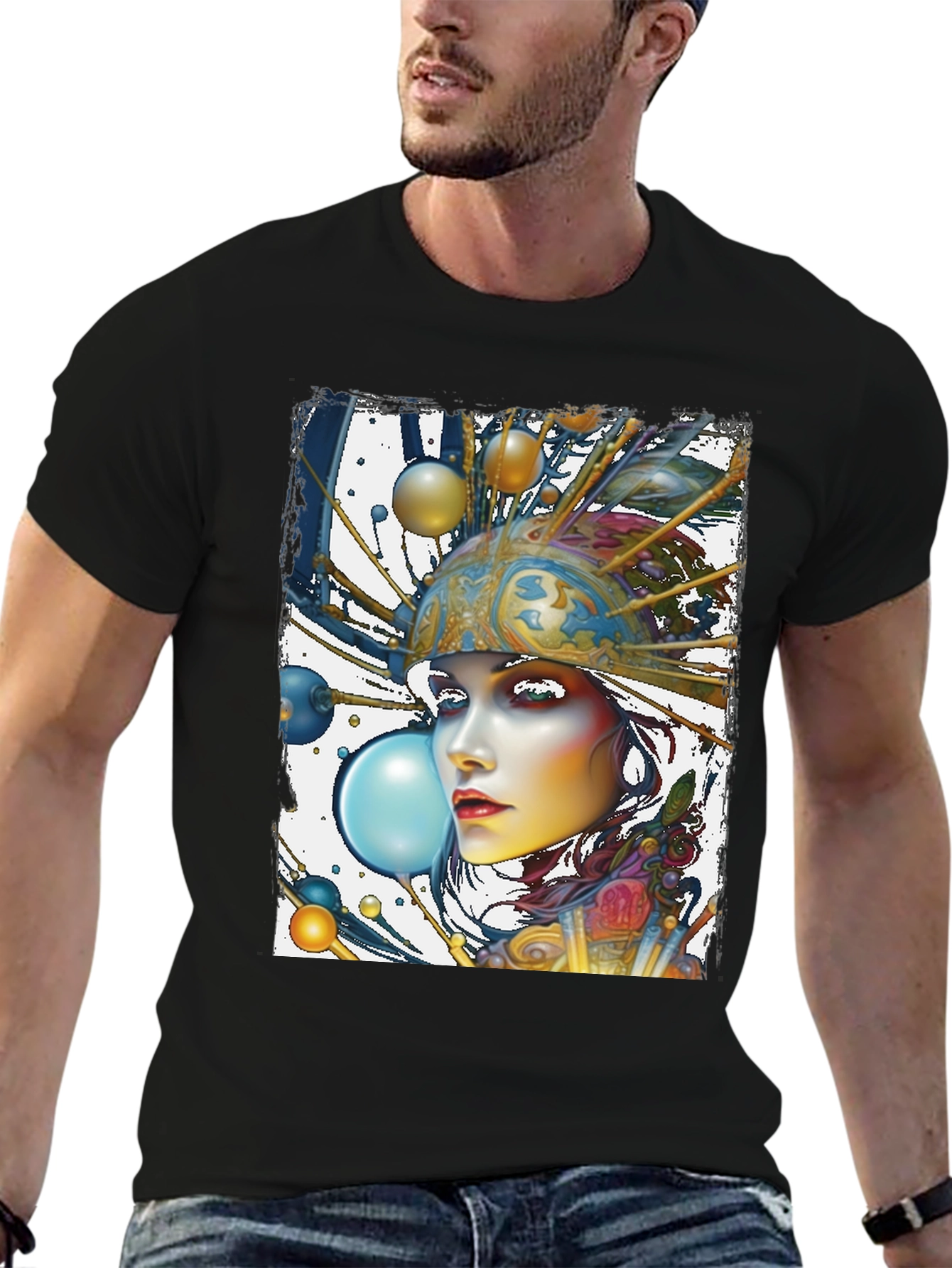 Artsy Woman Graphic Tee - Unique Style