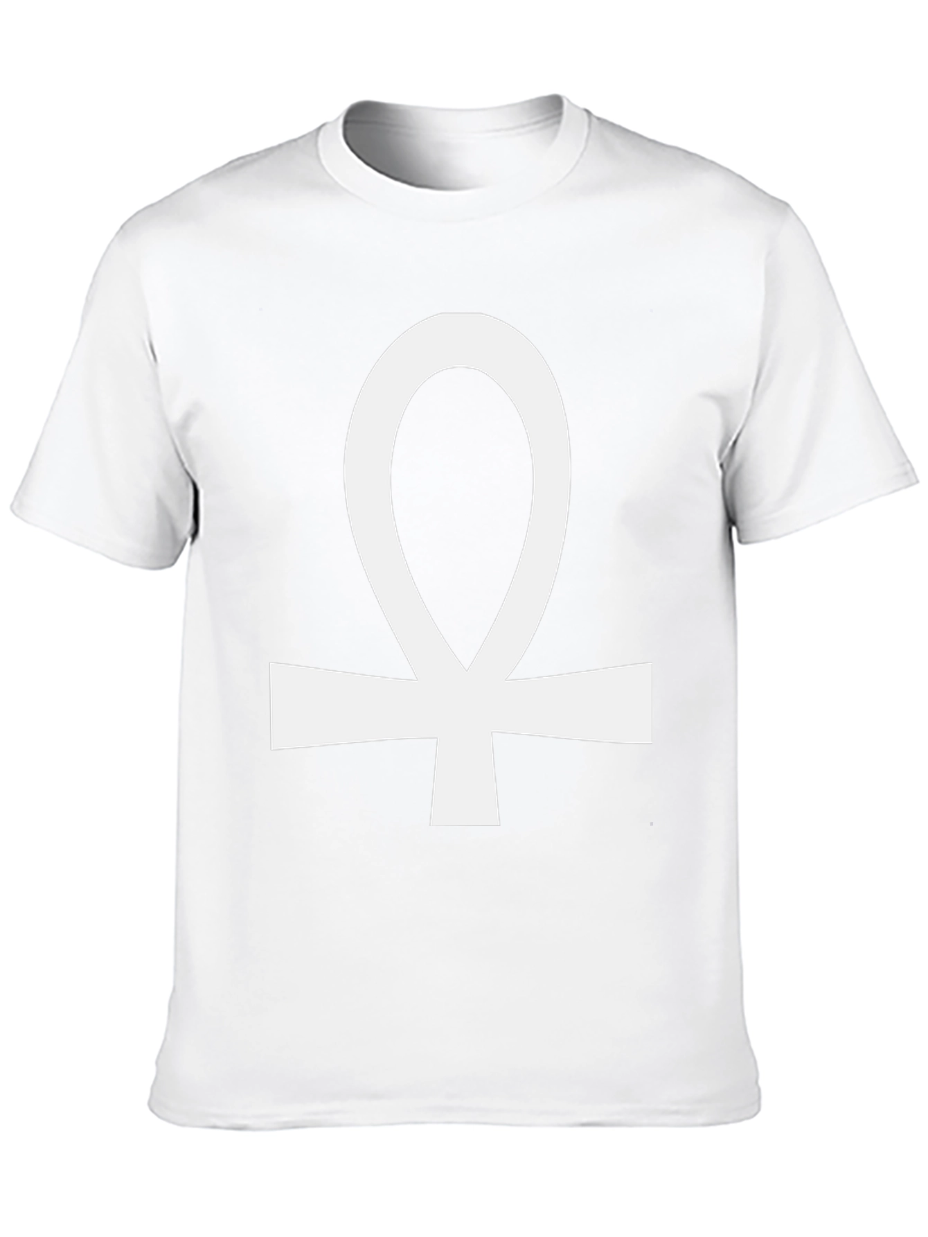 Ankh Symbol Graphic Tee - Black