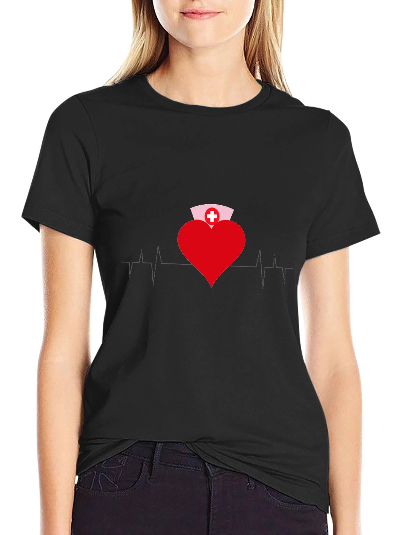 Heart Nurse T-Shirt - Medical Professional Apparel