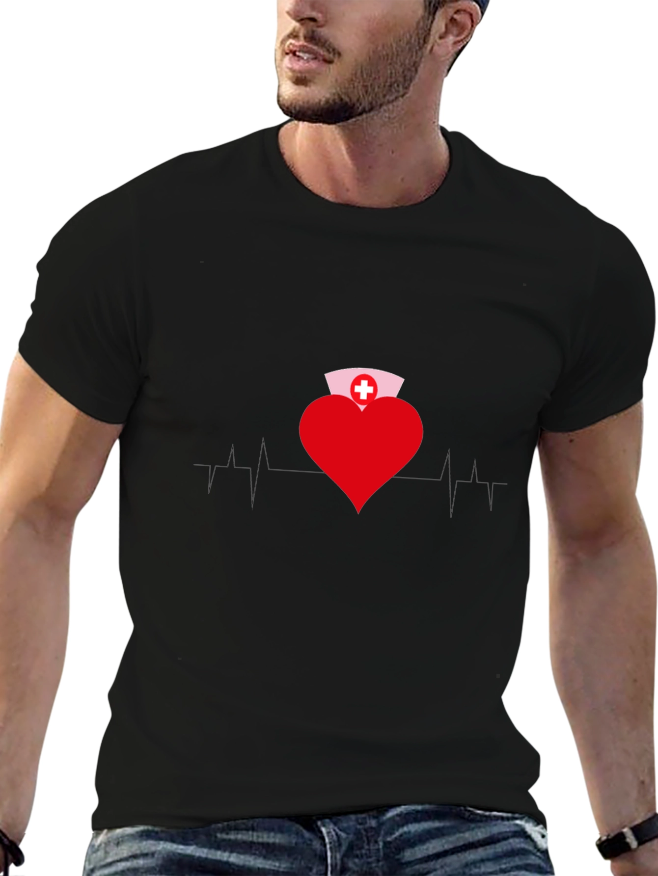 Heart Nurse T-Shirt - Medical Professional Apparel