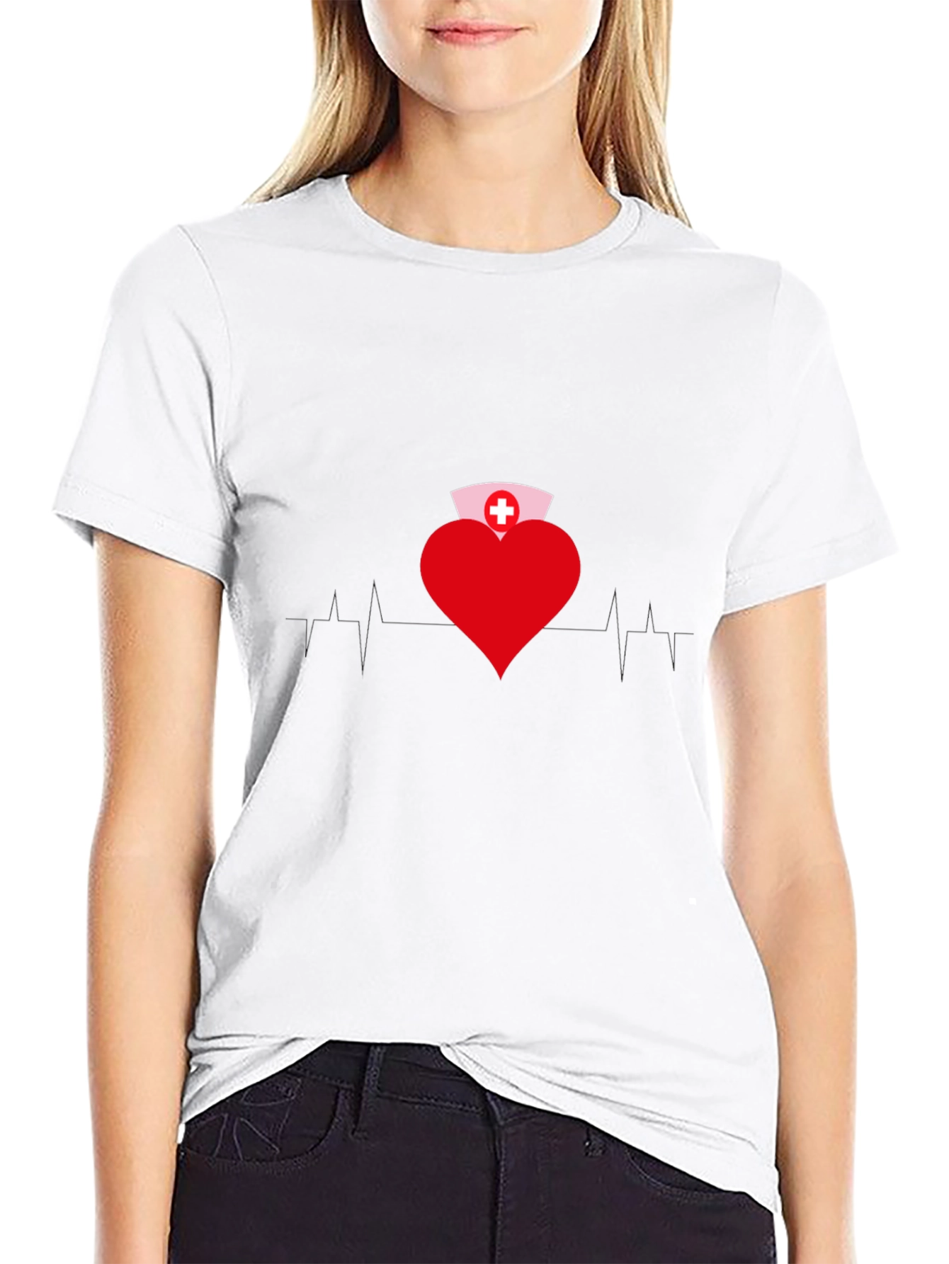 Heart Nurse T-Shirt - Medical Professional Apparel
