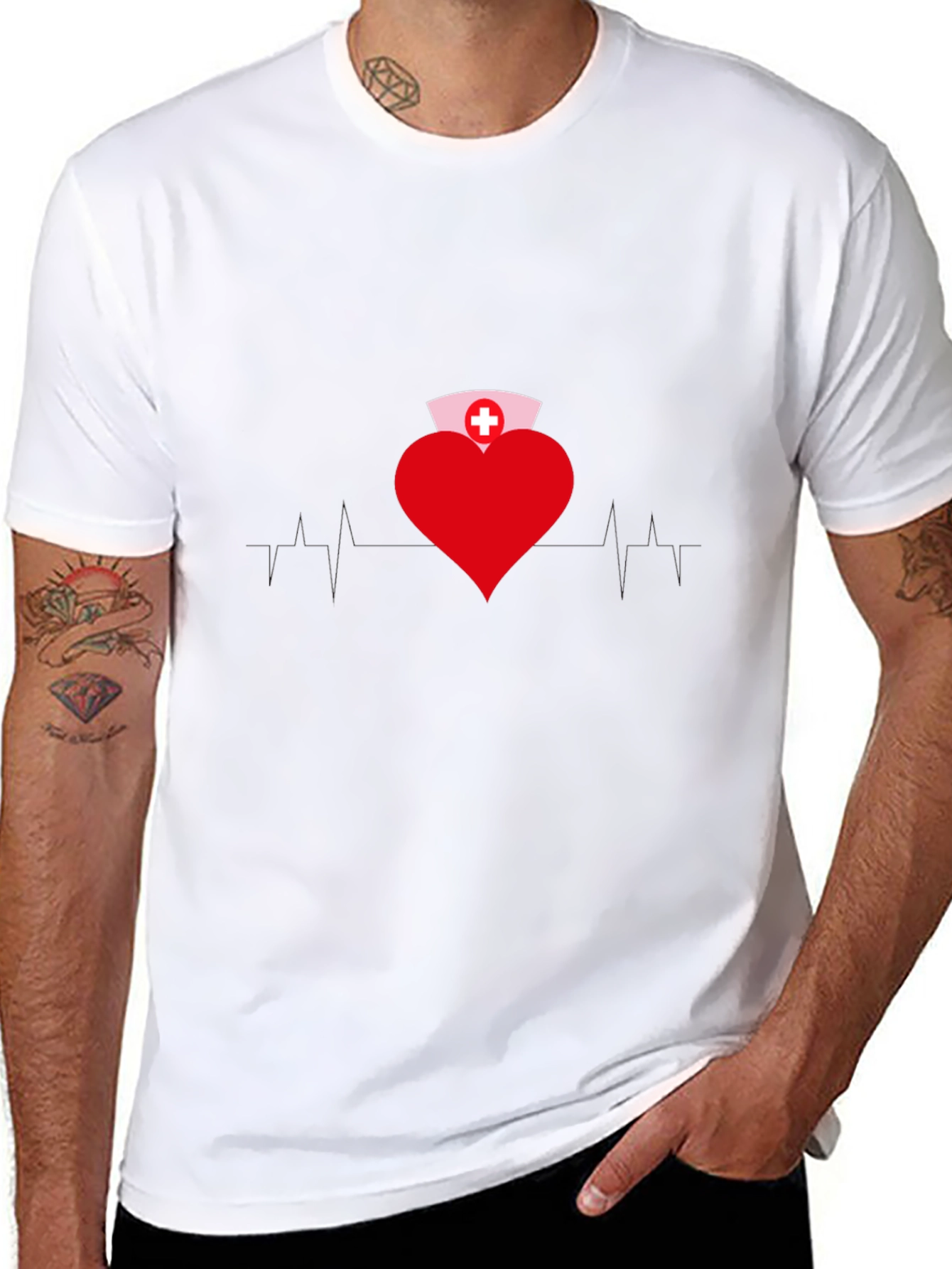 Heart Nurse T-Shirt - Medical Professional Apparel
