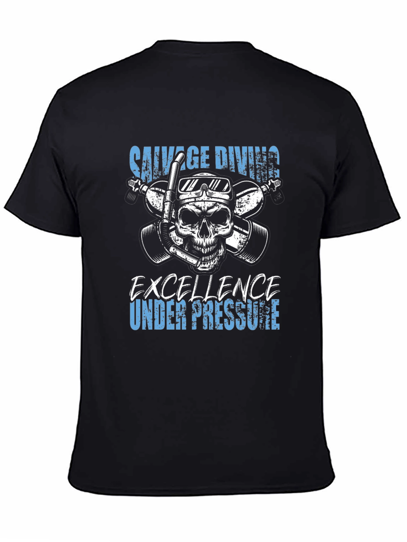 Savage Diving Skull T-Shirt - Excellence Under Pressure