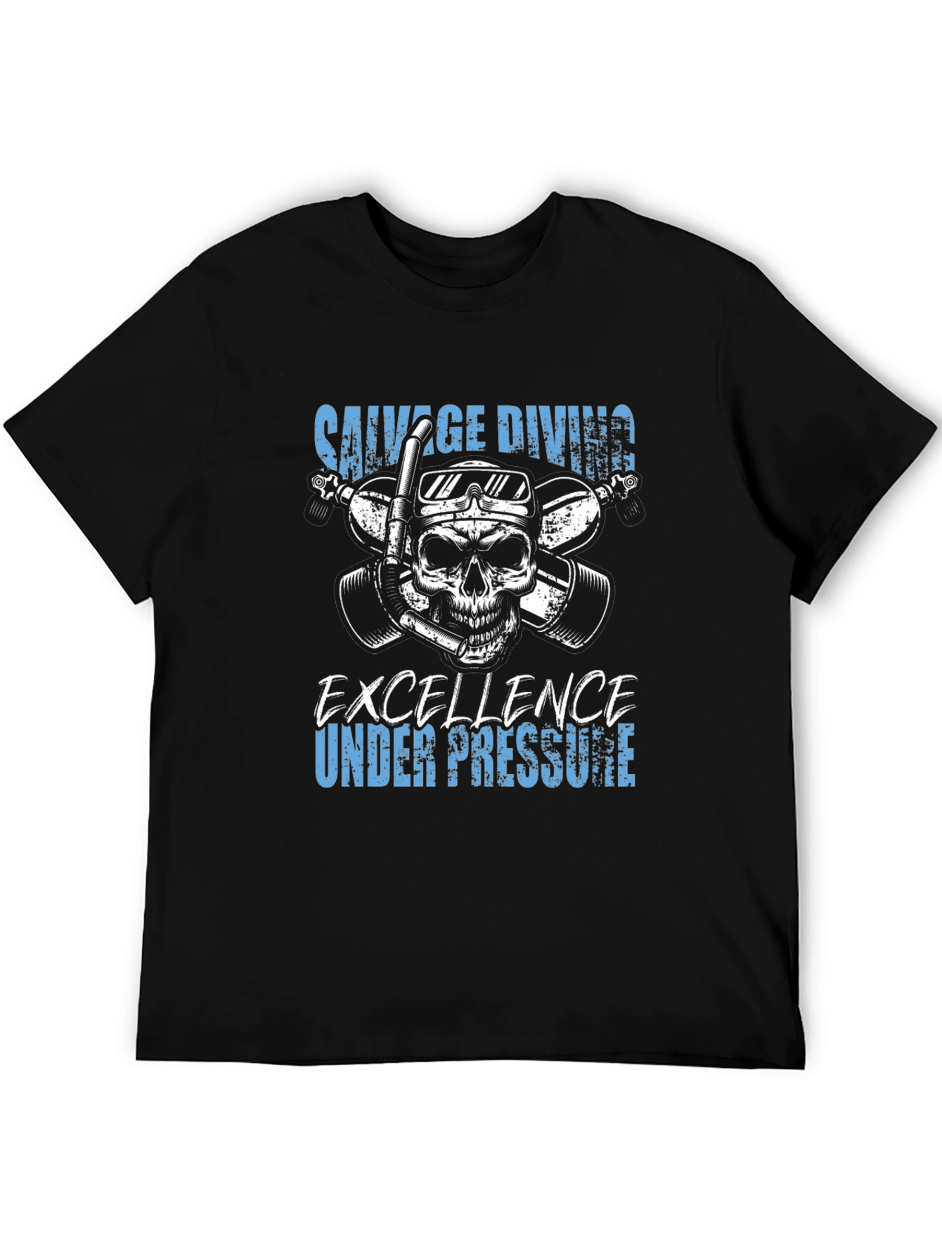 Savage Diving Skull T-Shirt - Excellence Under Pressure
