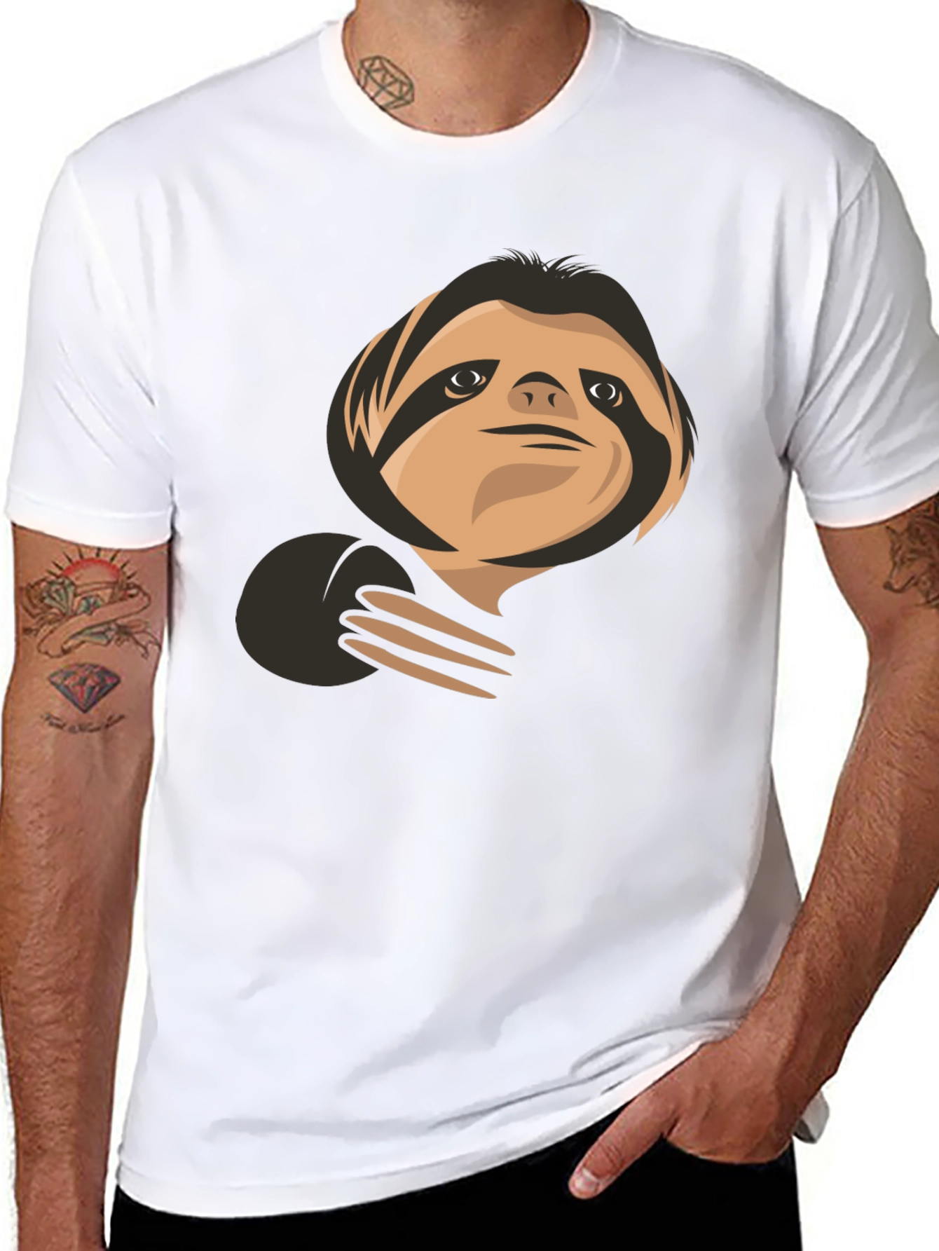 Sloth Graphic Tee - Casual Comfort