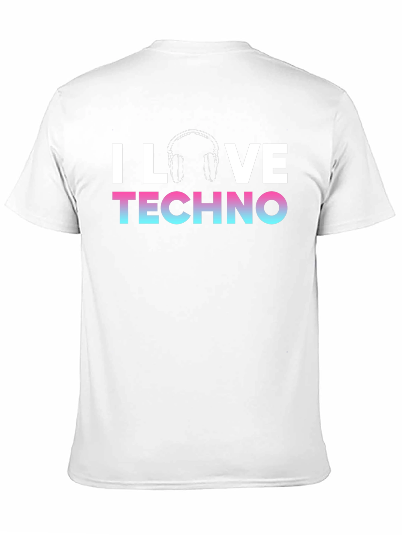 I Love Techno Graphic T-Shirt Music DJ Rave