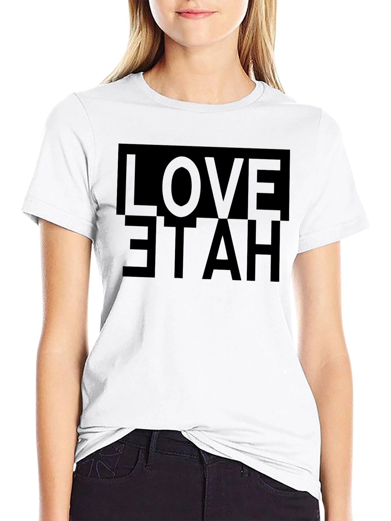 Love Hate Graphic Tee - Stylish Streetwear T-Shirt