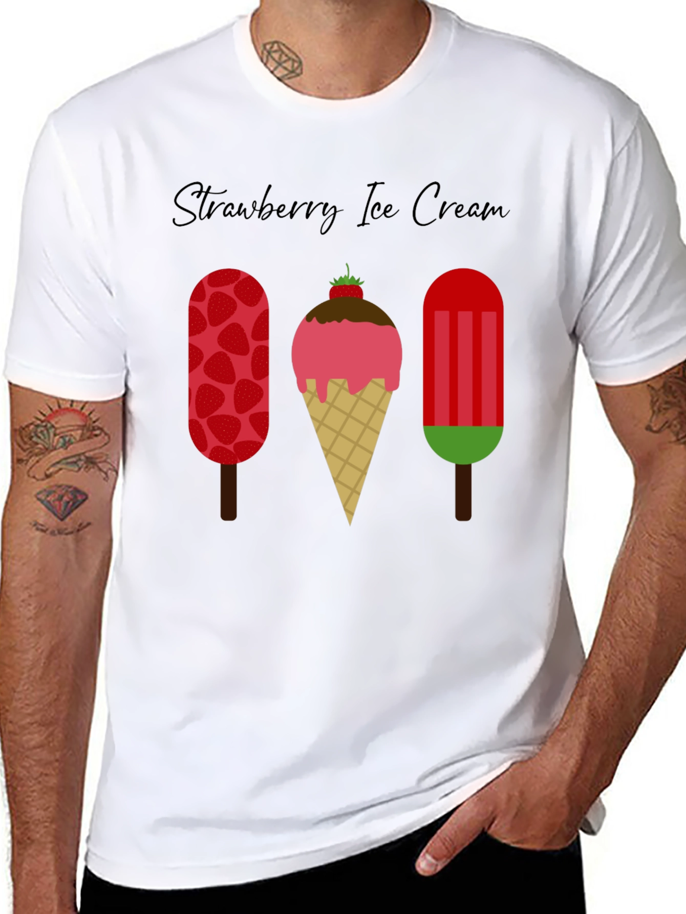 Strawberry Ice Cream T-Shirt