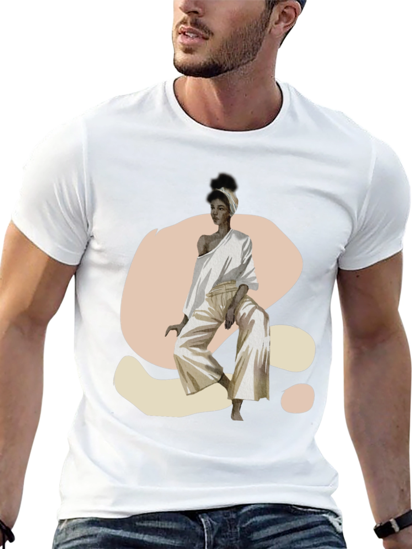 Stylish Woman Graphic Print T-Shirt