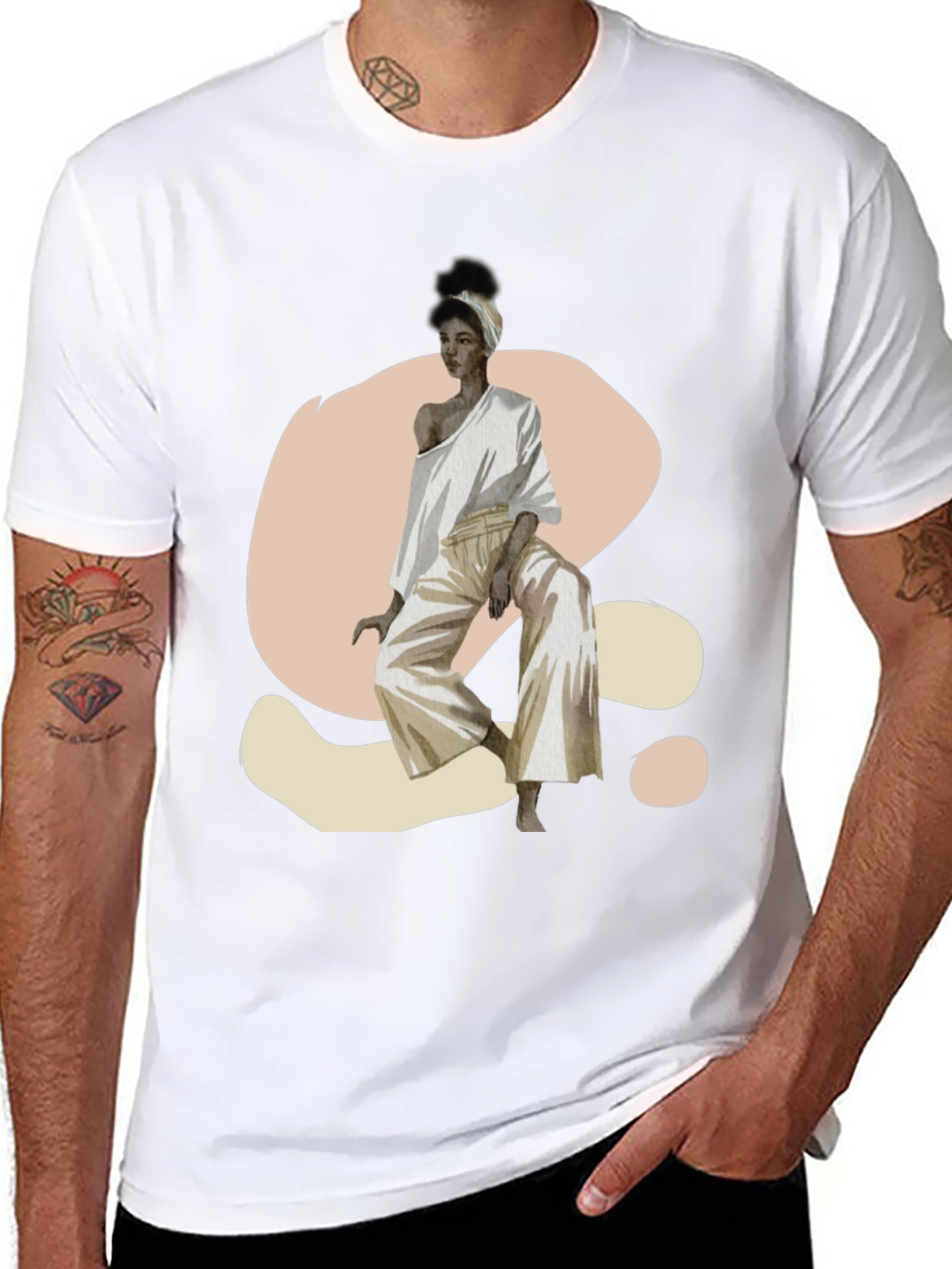 Stylish Woman Graphic Print T-Shirt