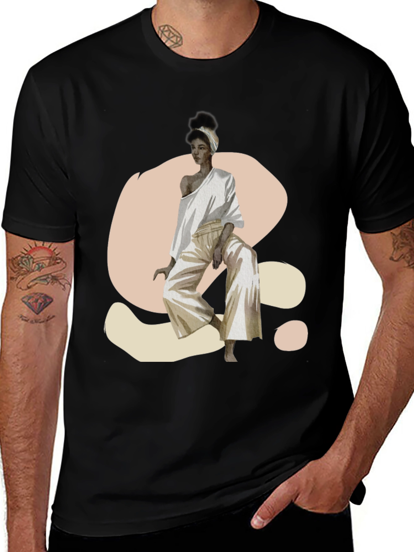 Stylish Woman Graphic Print T-Shirt