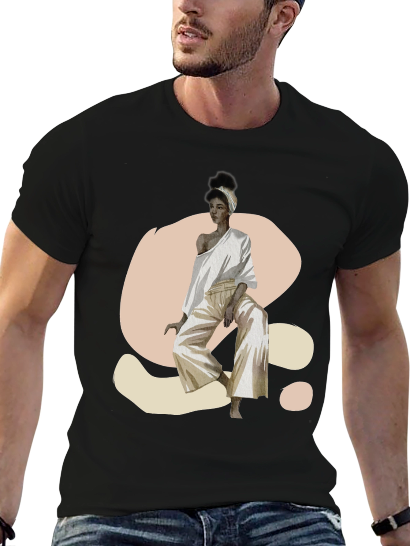 Stylish Woman Graphic Print T-Shirt