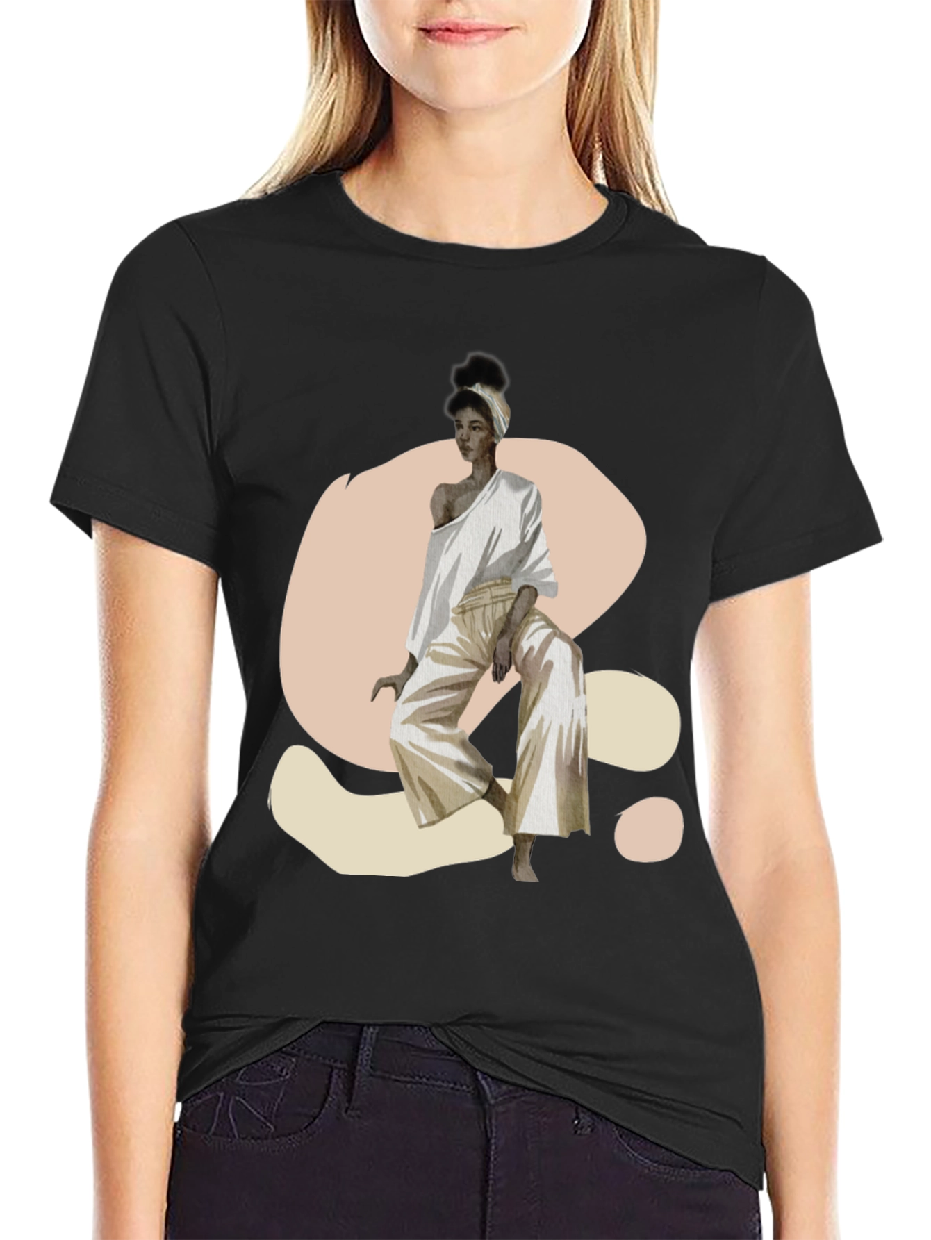 Stylish Woman Graphic Print T-Shirt
