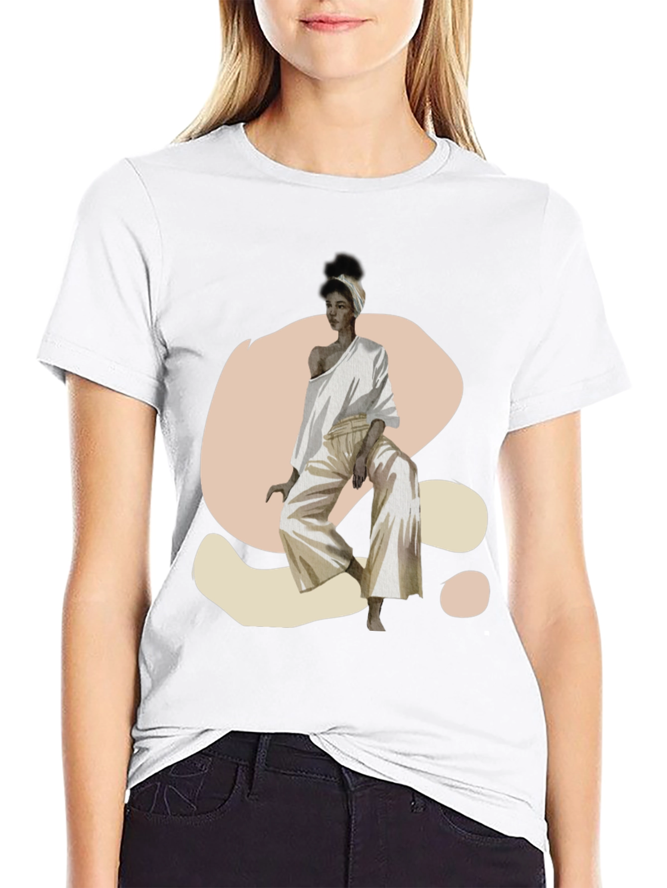 Stylish Woman Graphic Print T-Shirt
