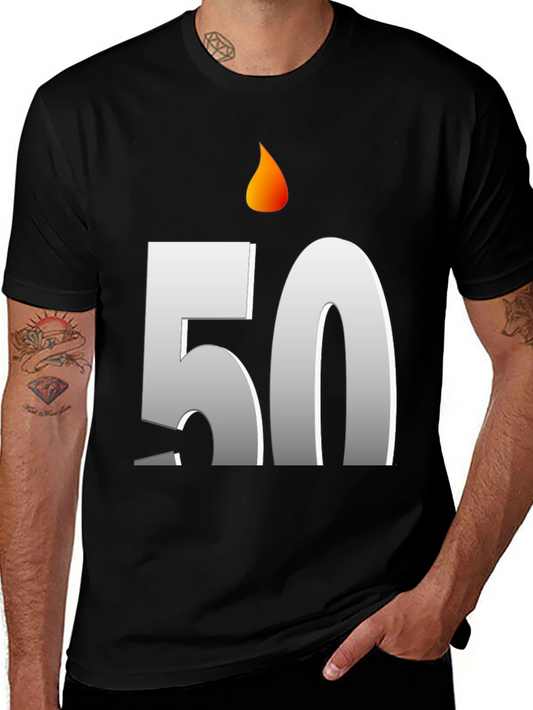 Birthday 50 Candle T-Shirt - Celebrate in Style!