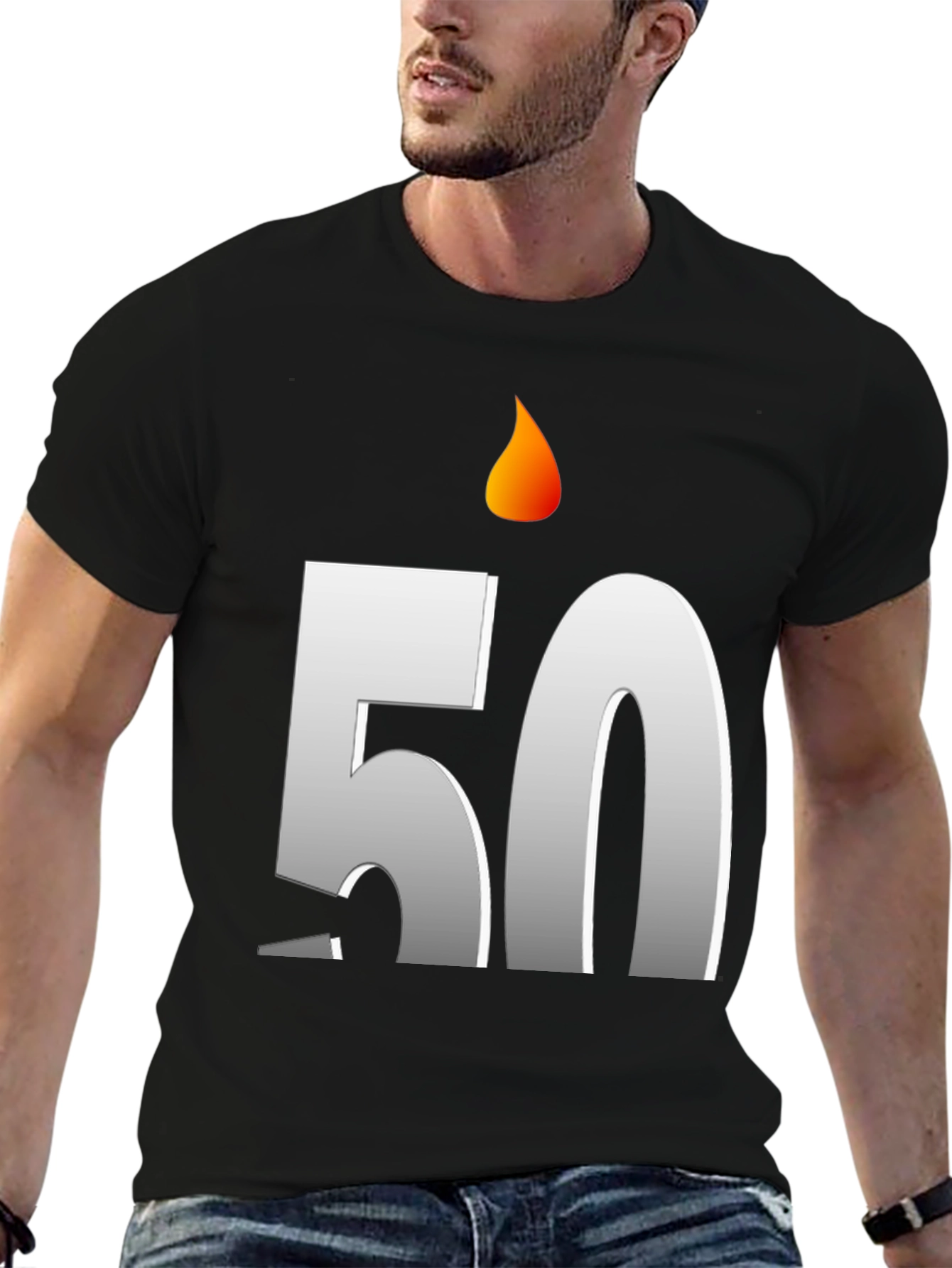 Birthday 50 Candle T-Shirt - Celebrate in Style!