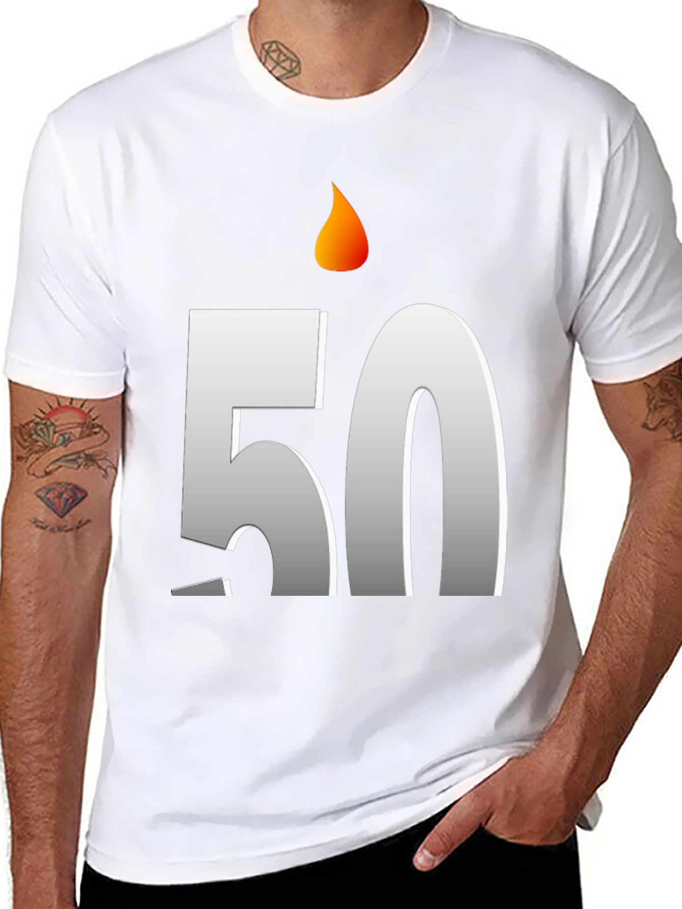 Birthday 50 Candle T-Shirt - Celebrate in Style!
