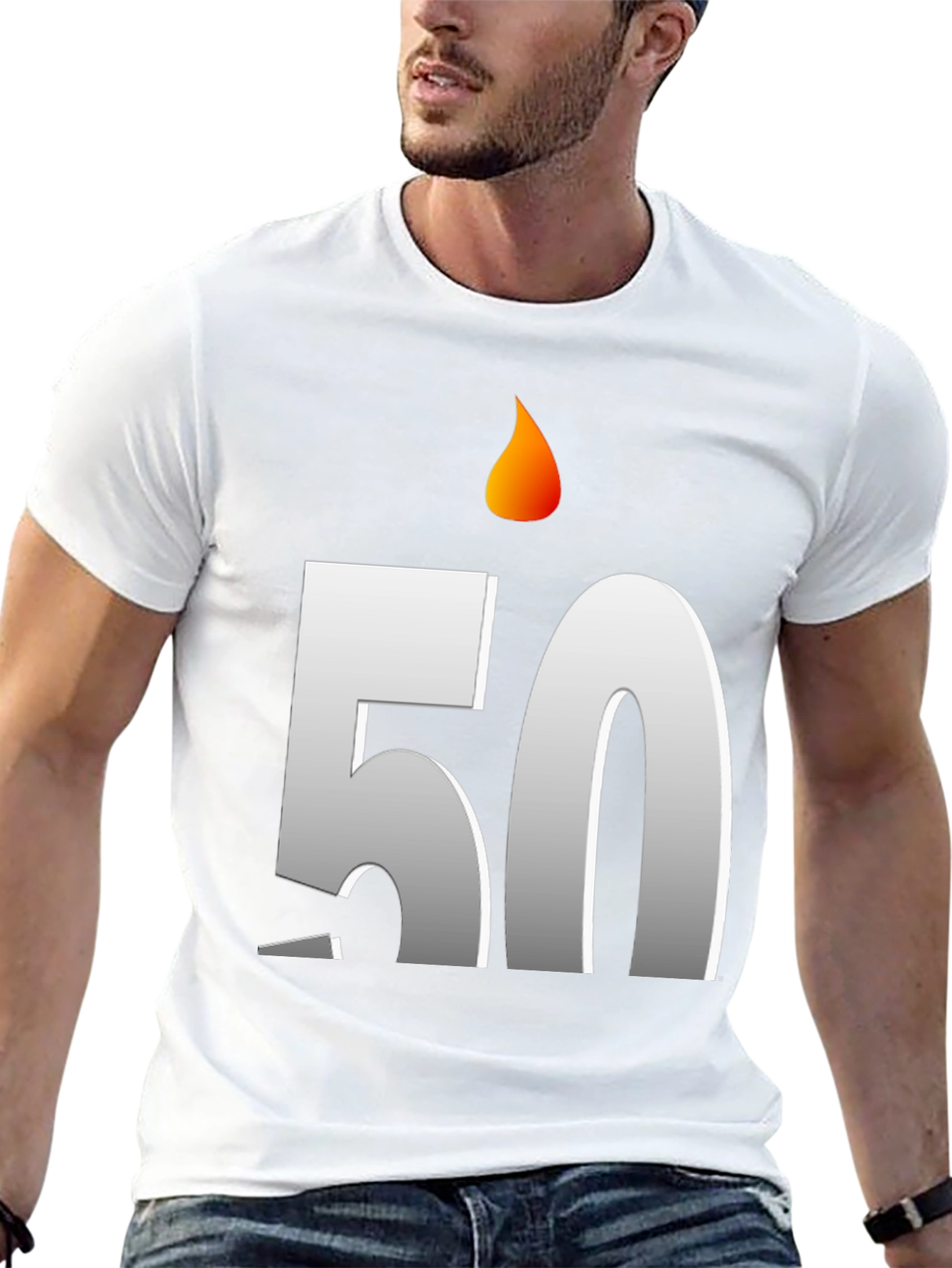 Birthday 50 Candle T-Shirt - Celebrate in Style!