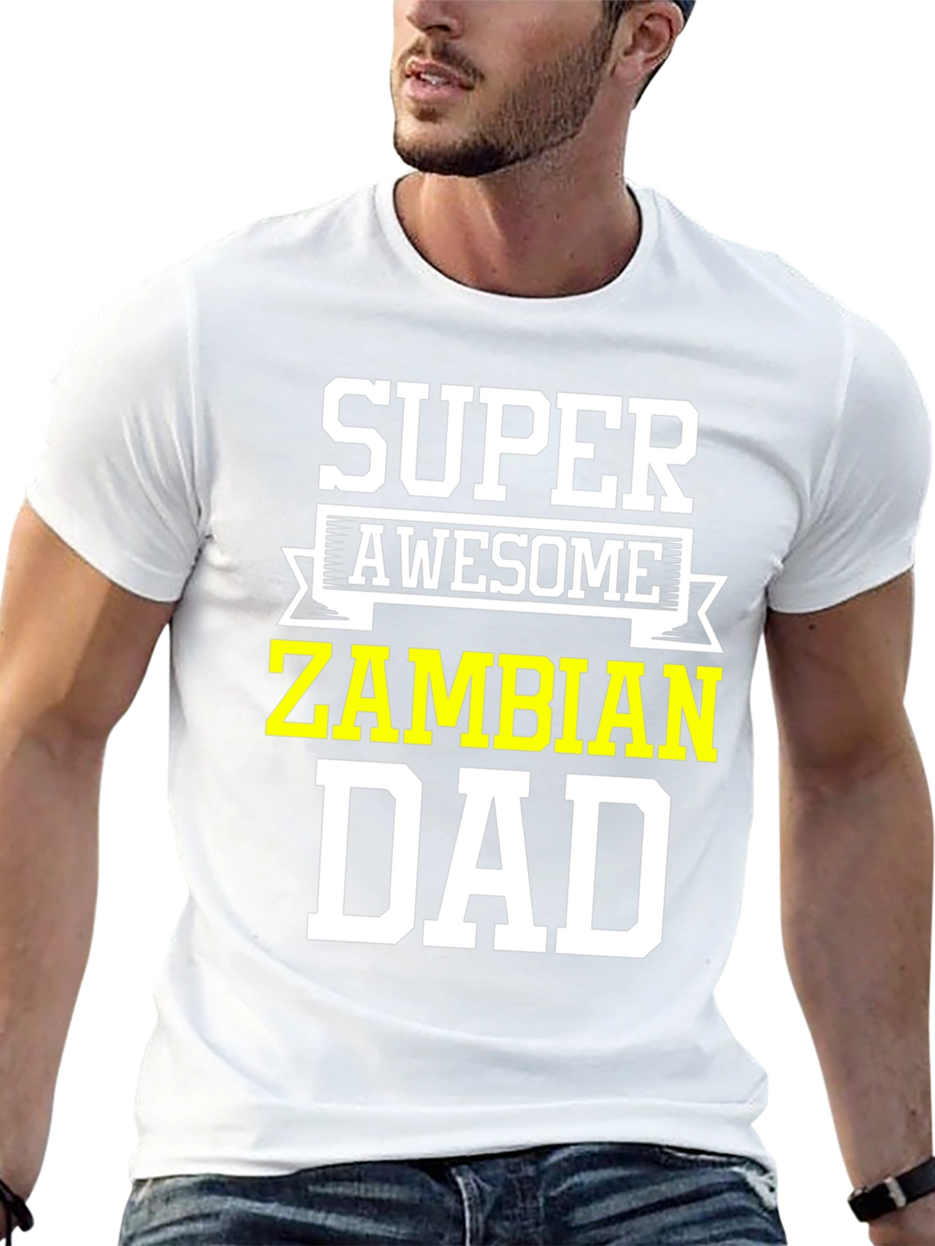 Super Awesome Zambian Dad T-Shirt