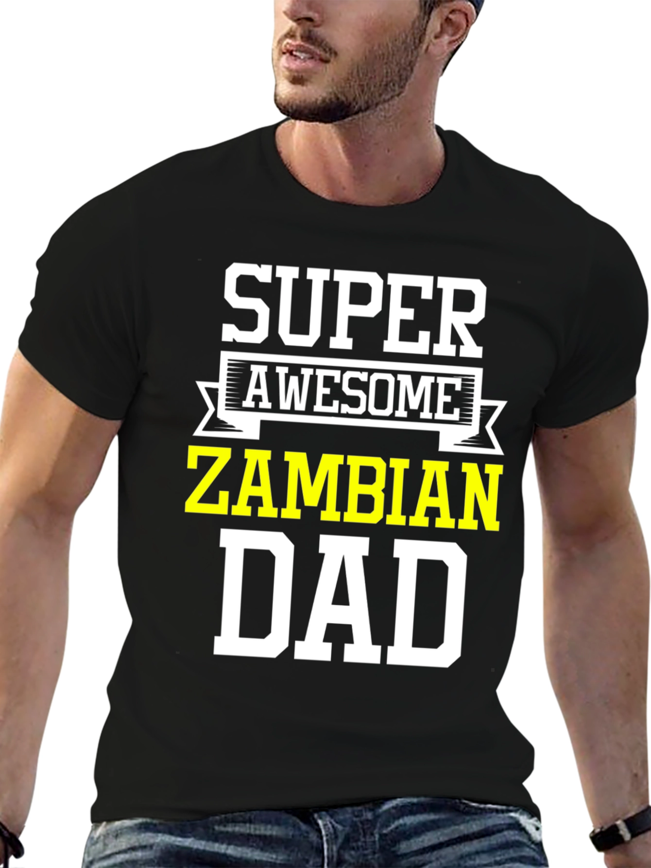 Super Awesome Zambian Dad T-Shirt