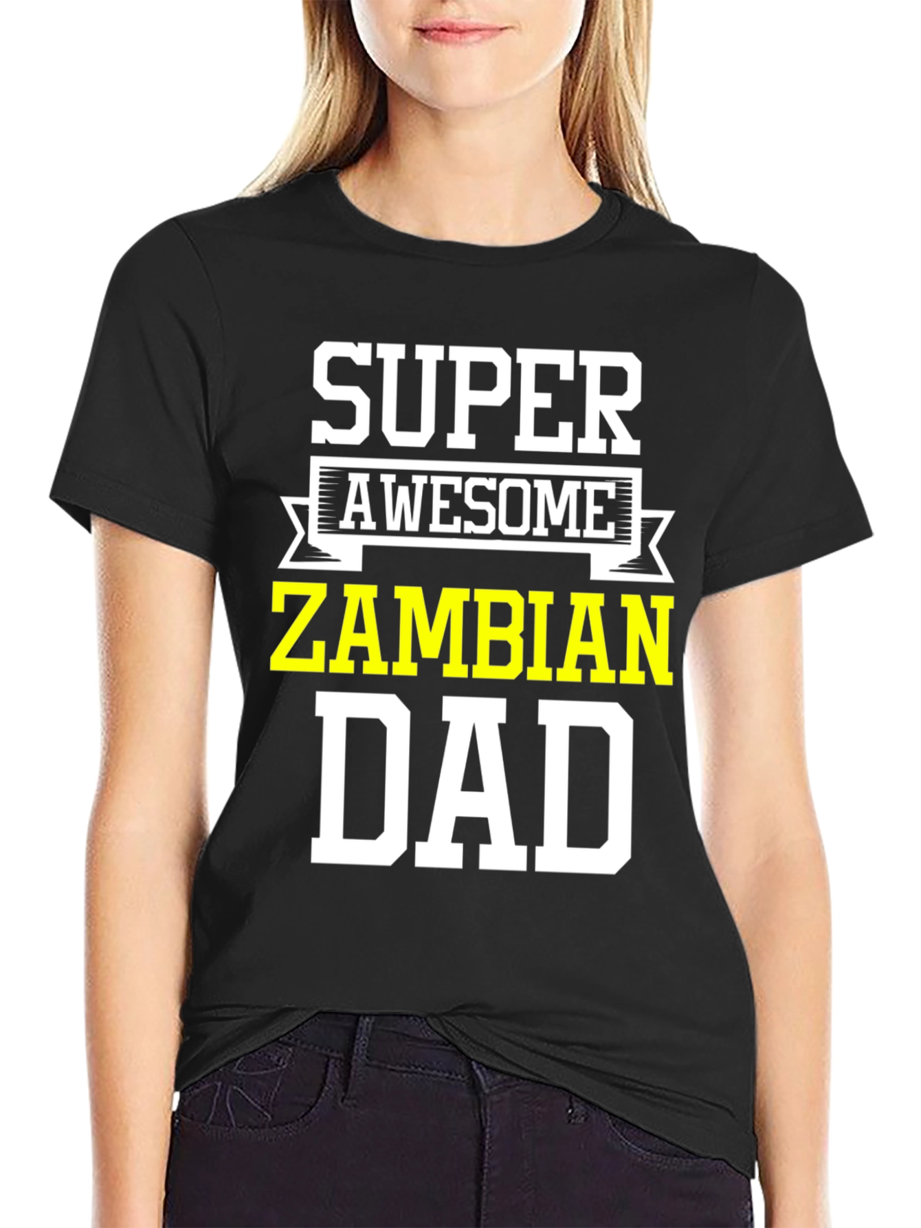 Super Awesome Zambian Dad T-Shirt