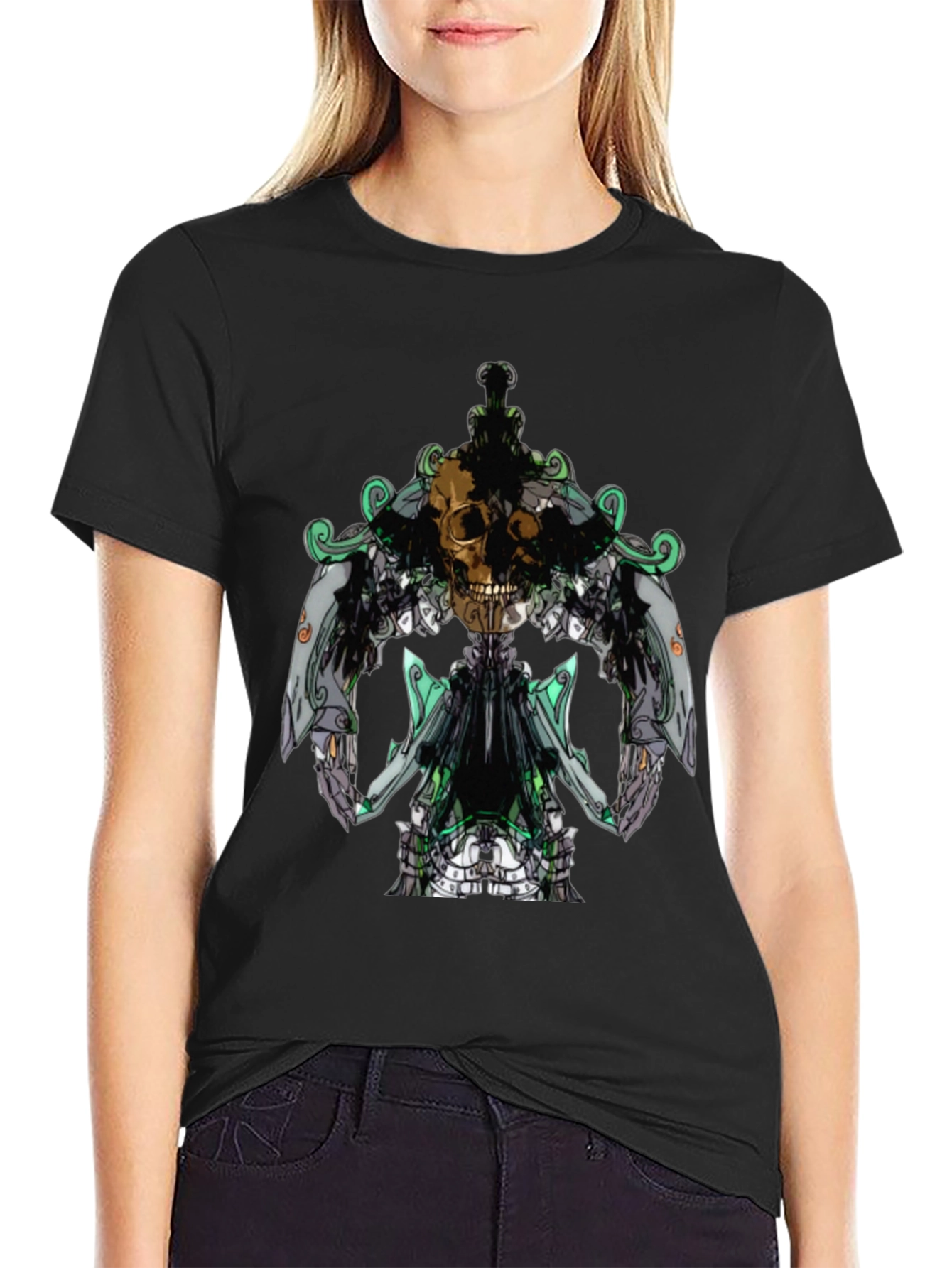 Skull Emblem Black T-Shirt