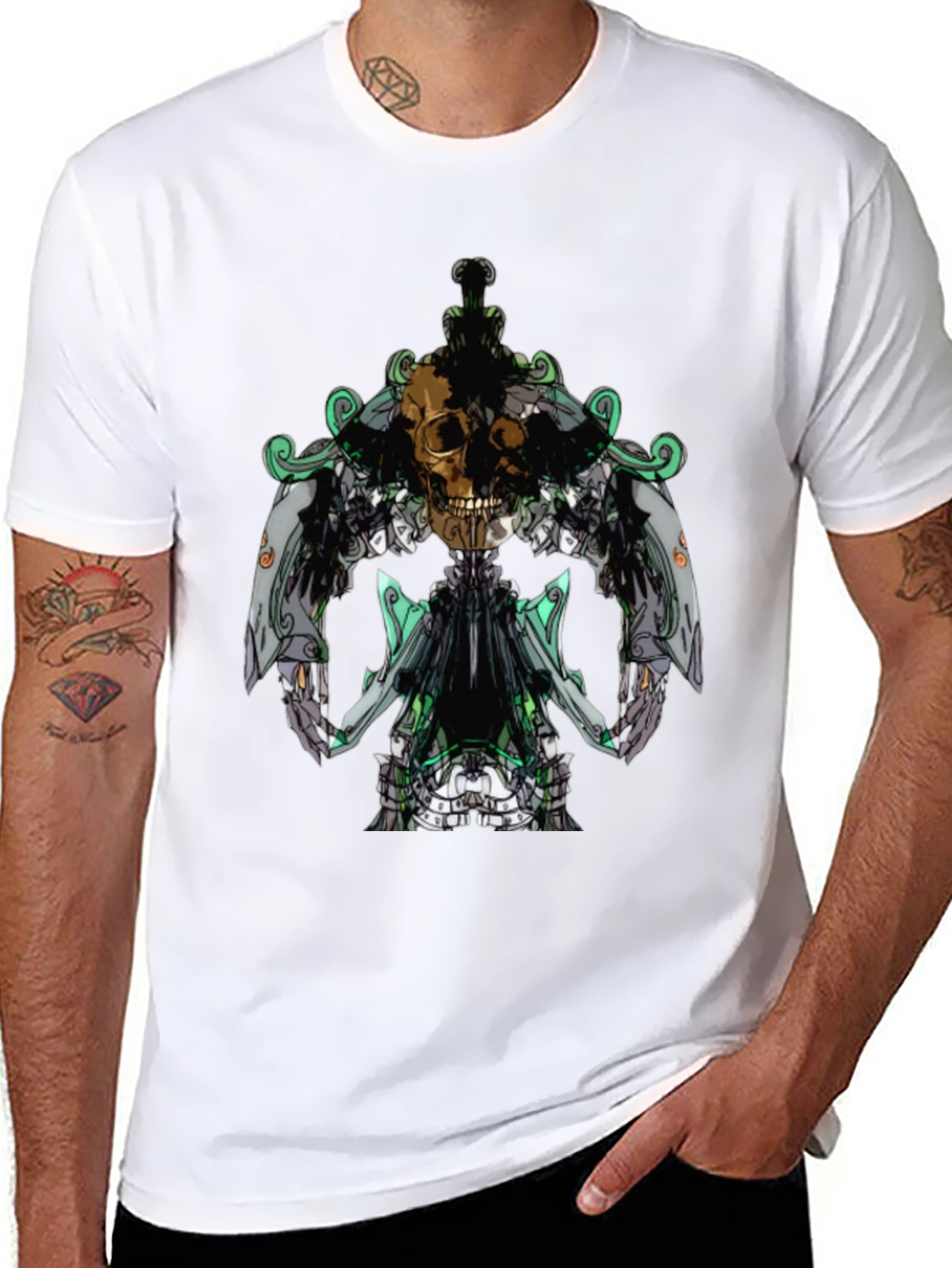 Skull Emblem Black T-Shirt