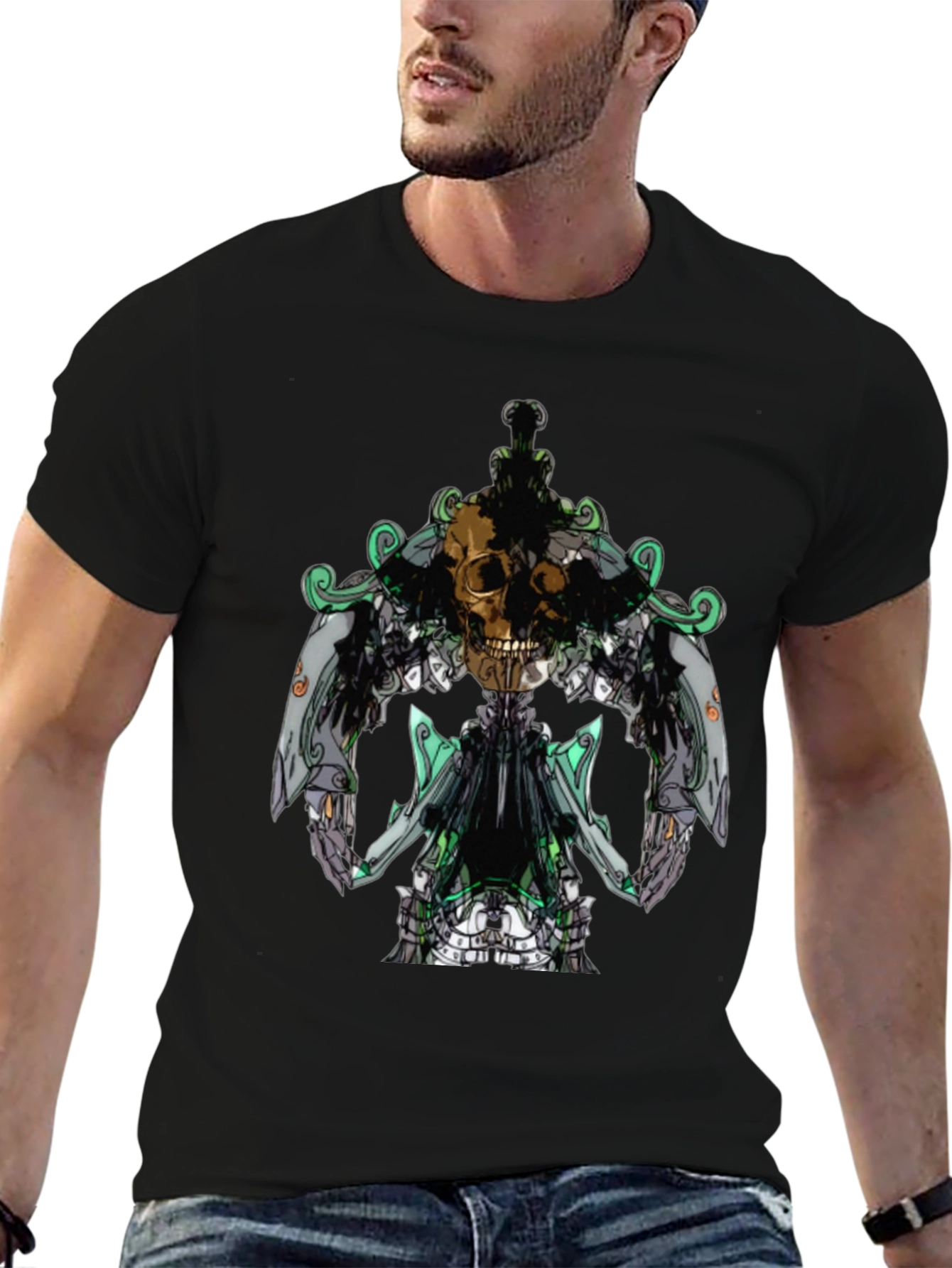 Skull Emblem Black T-Shirt