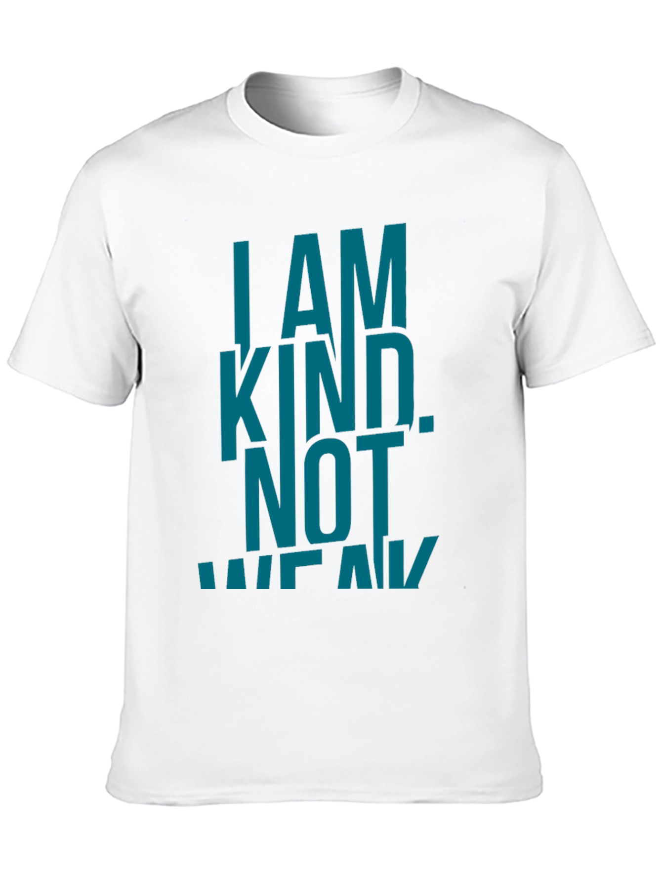I AM KIND. NOT WEAK. Black Graphic T-Shirt