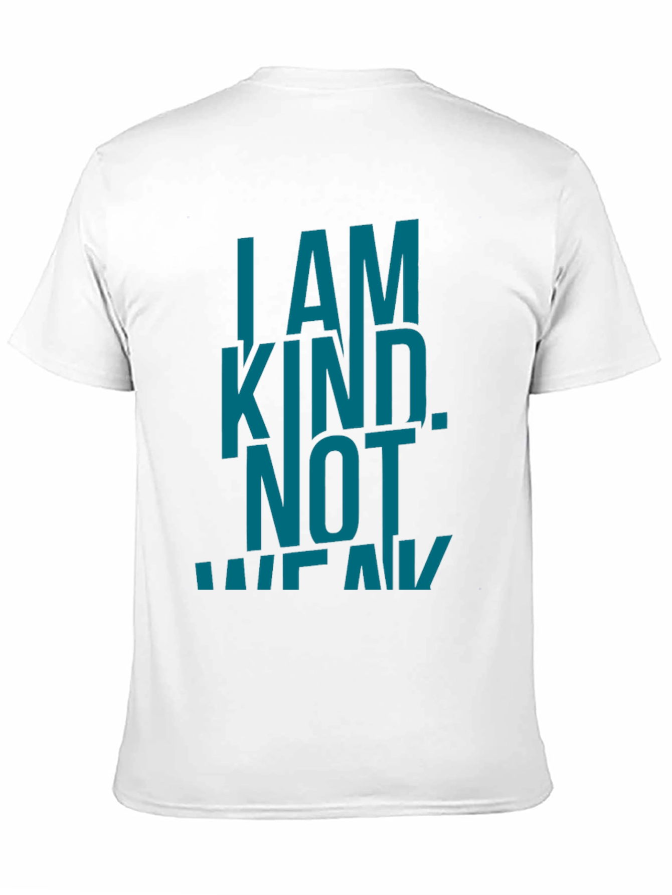 I AM KIND. NOT WEAK. Black Graphic T-Shirt