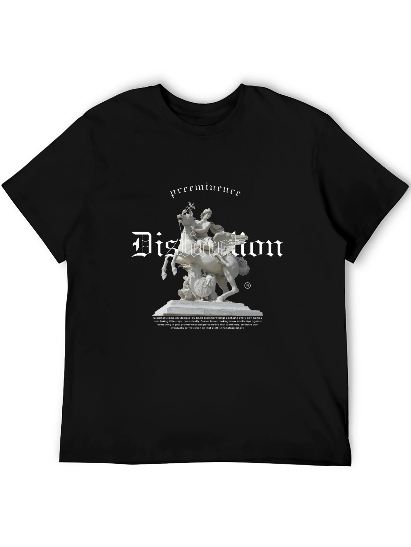 Distortion Graphic Tee - Black