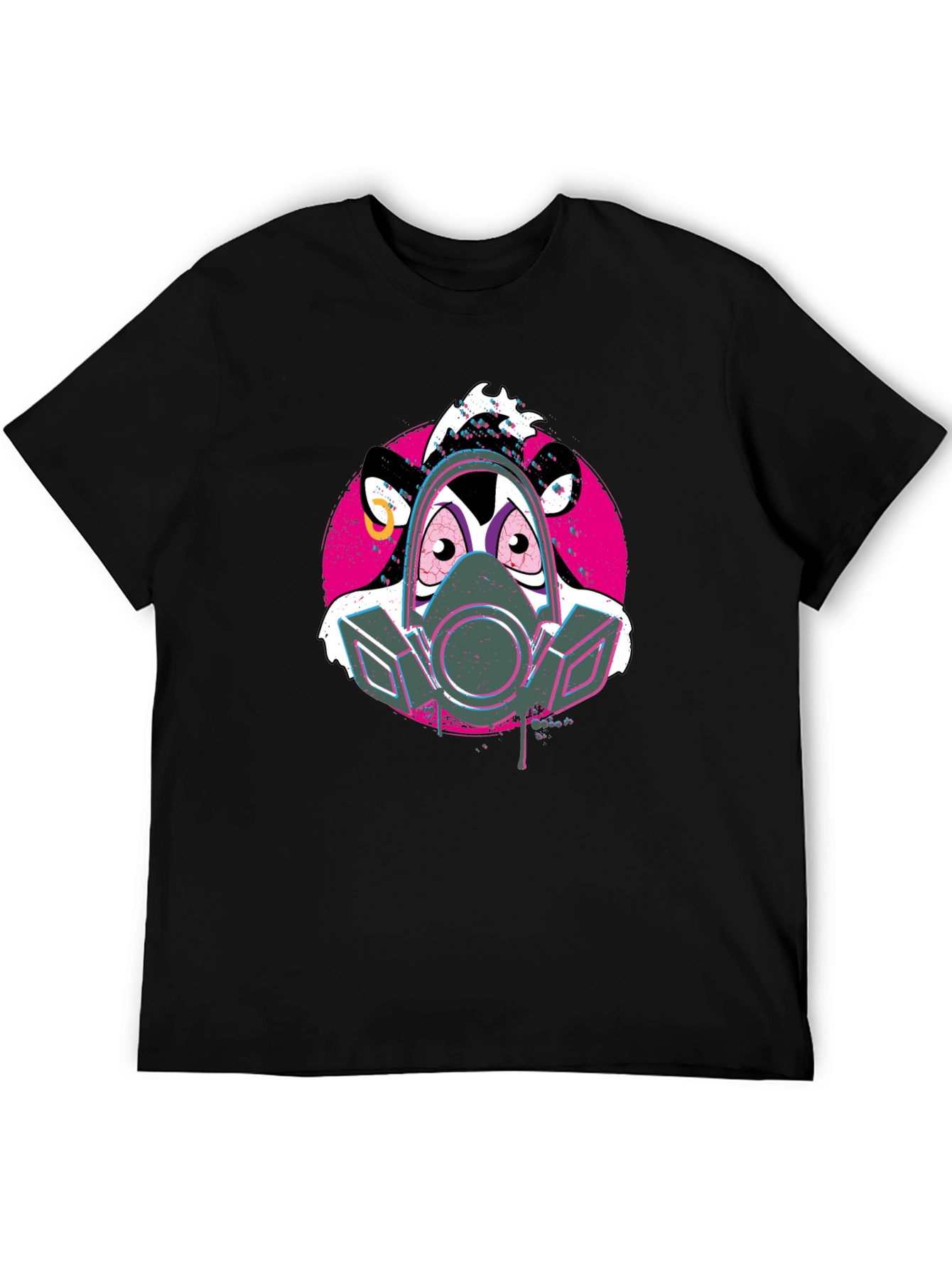Darkwing Duck Gas Mask Black T-Shirt