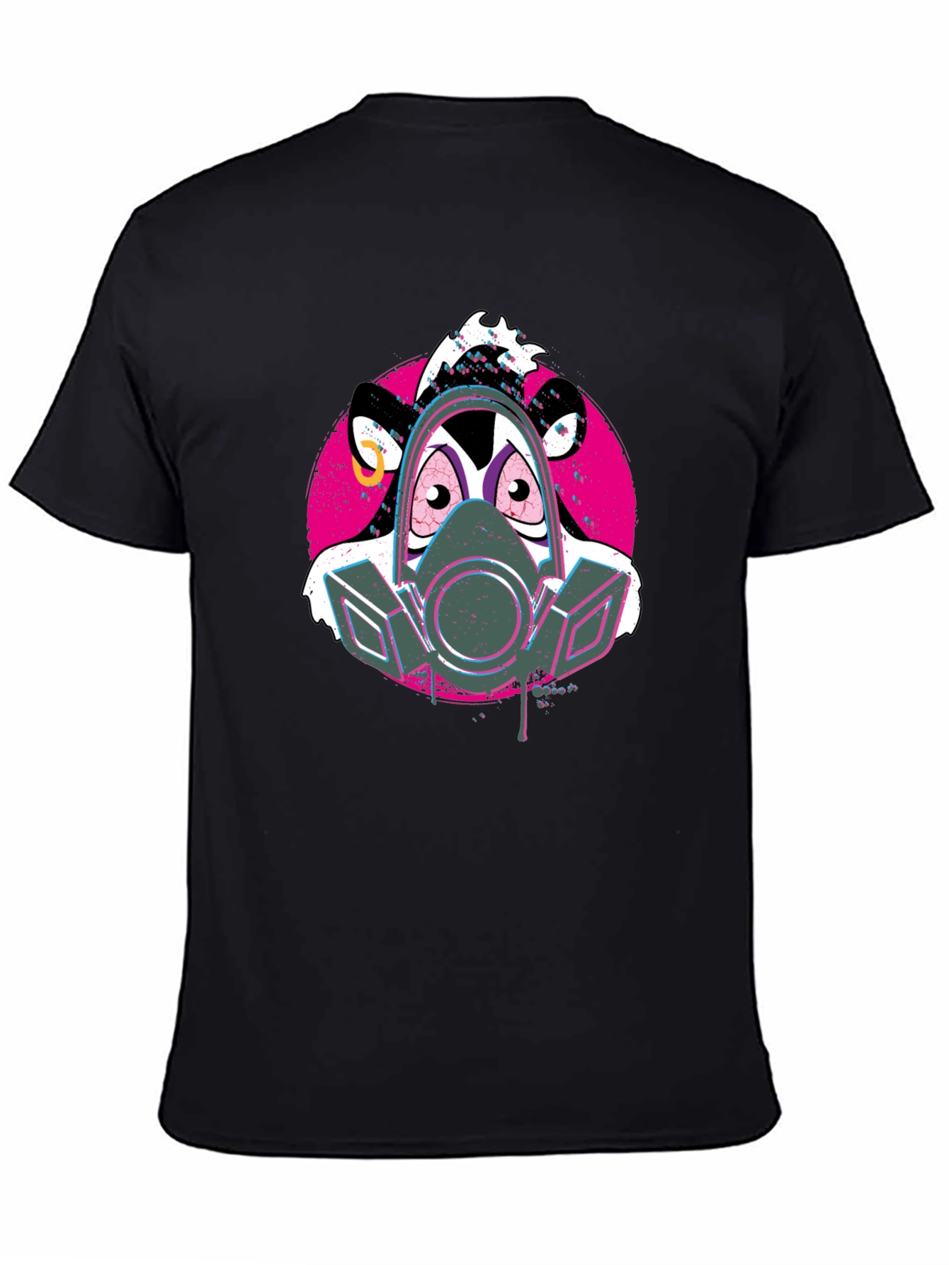 Darkwing Duck Gas Mask Black T-Shirt