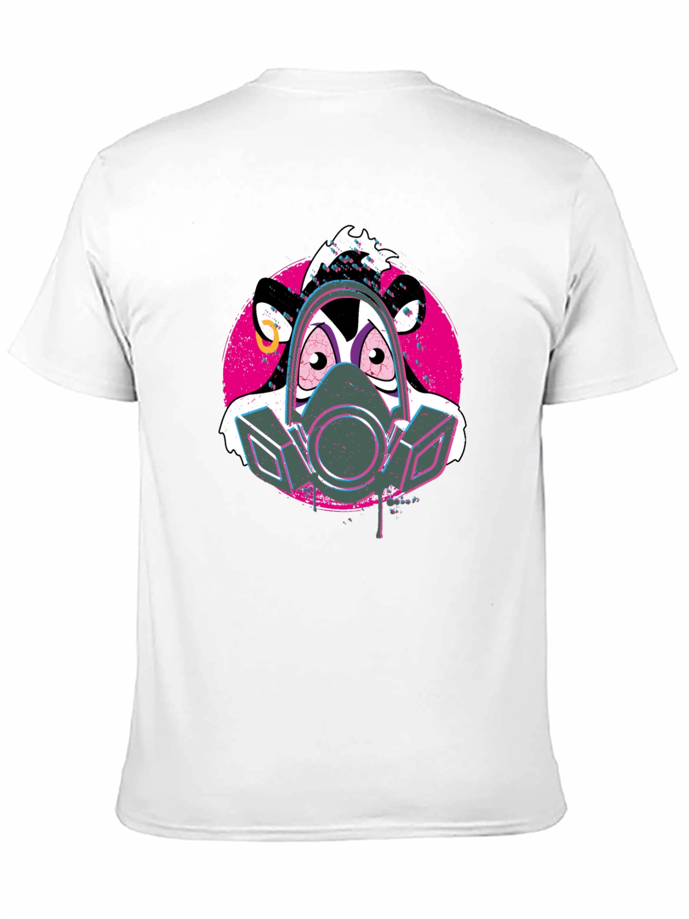 Darkwing Duck Gas Mask Black T-Shirt