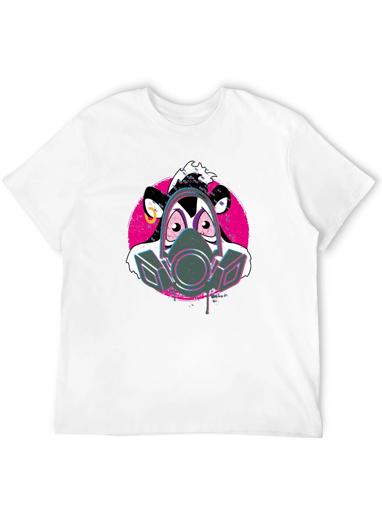 Darkwing Duck Gas Mask Black T-Shirt
